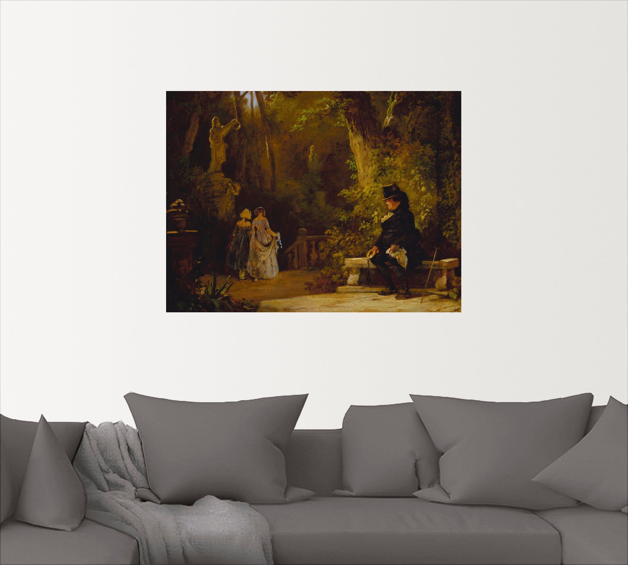 Artland Artprint De weduwnaar. Ca. 1860 als artprint op linnen, muursticker of poster in verschillende maten
