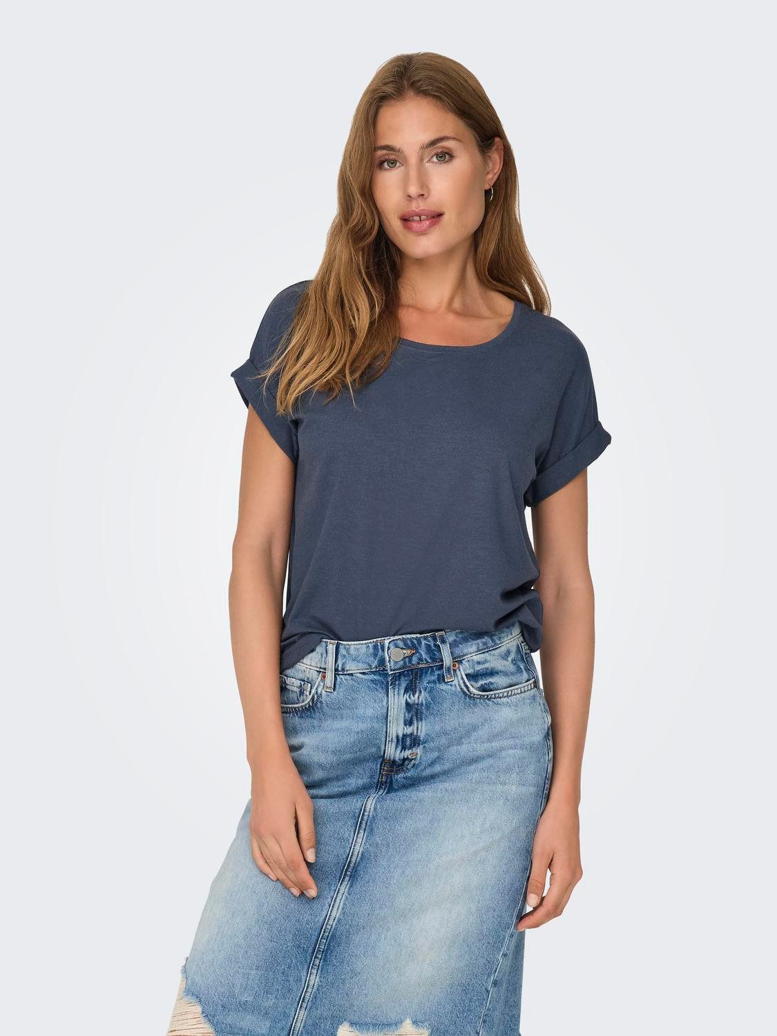 Only T-shirt ONLMOSTER S S O-NECK TOP NOOS JRS