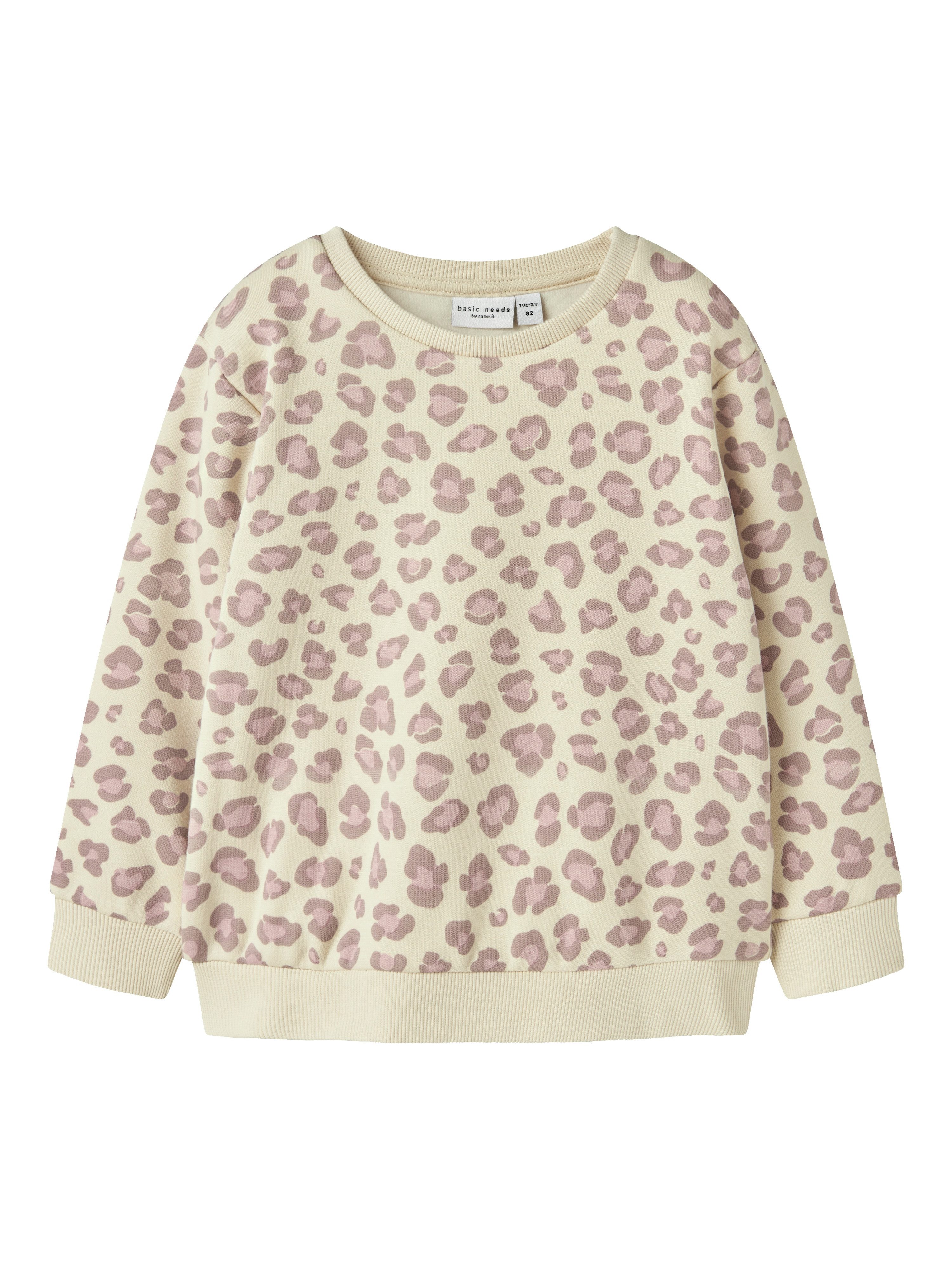 Name It Sweatshirt NMFDAVINA LS SWEAT FLEECE BRU NOOS