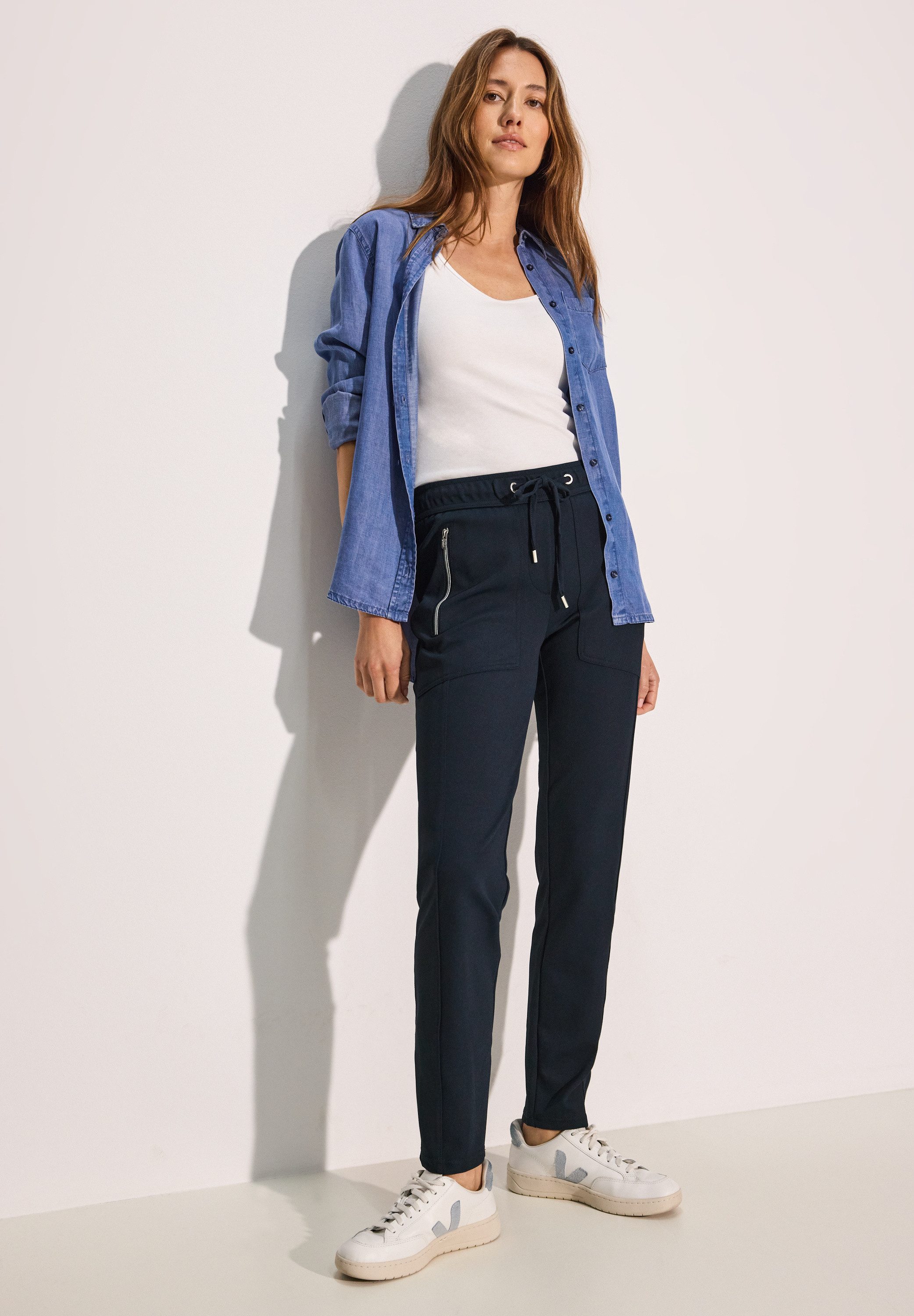 Cecil Homewearbroek Stijl Tracey met structuur