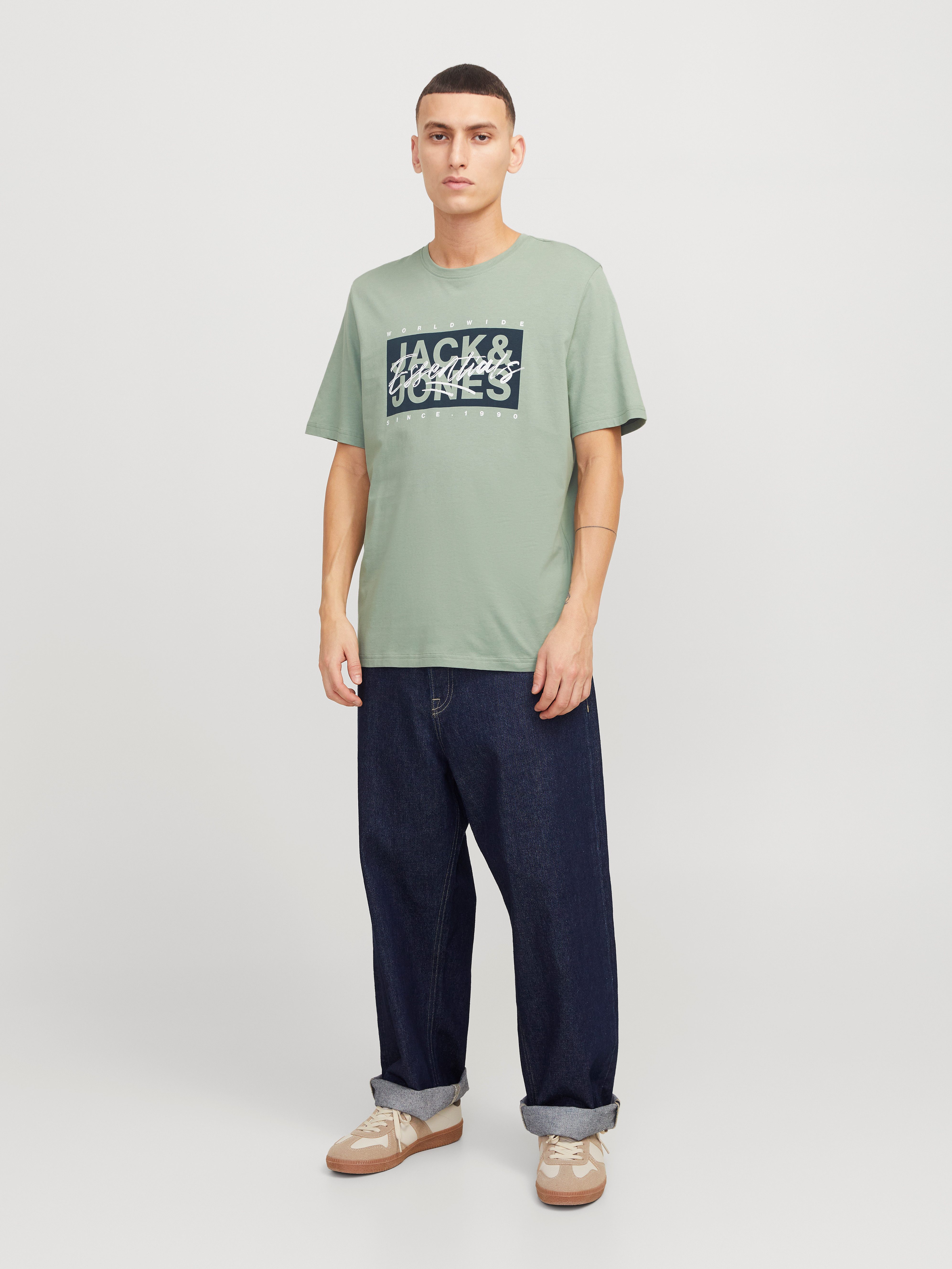 Jack & Jones Shirt met print JJCOLTON TEE SS CREW NECK
