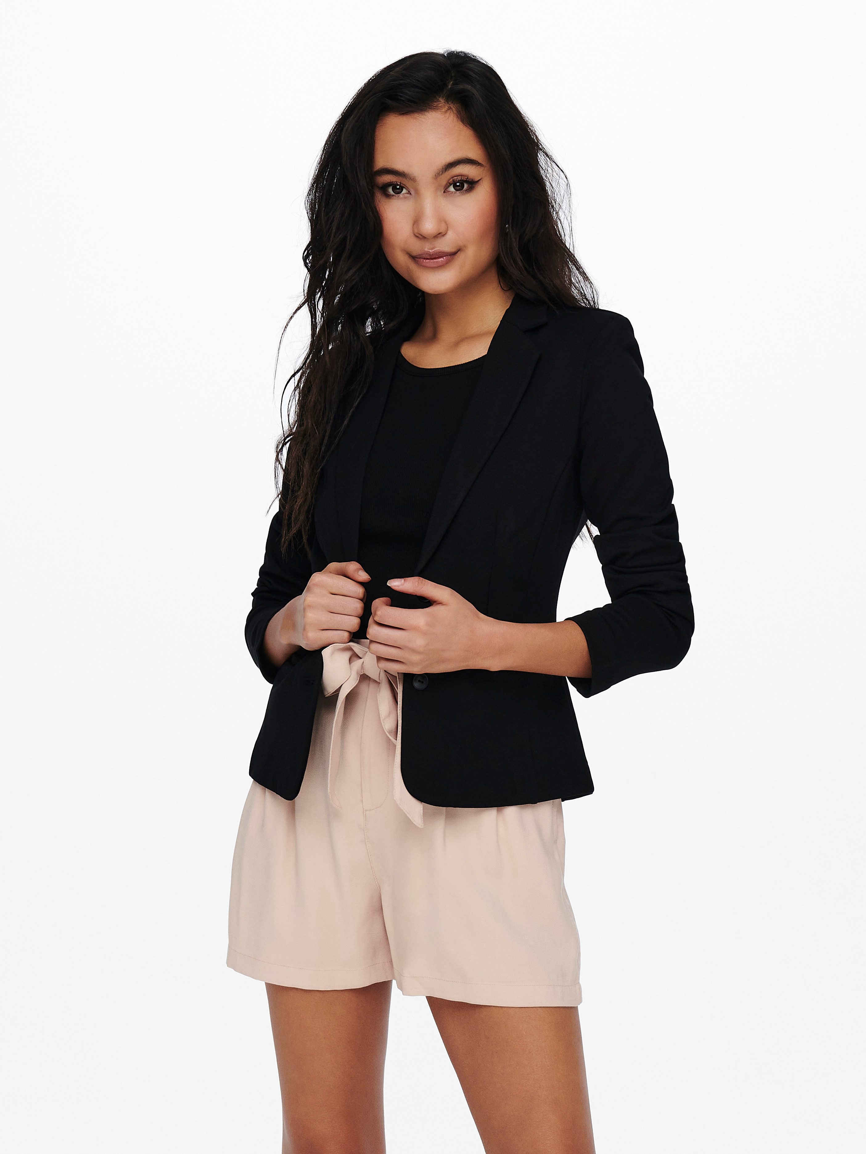 Only Jerseyblazer ONLPOPTRASH – 2-knoops blazer met getailleerd silhouet