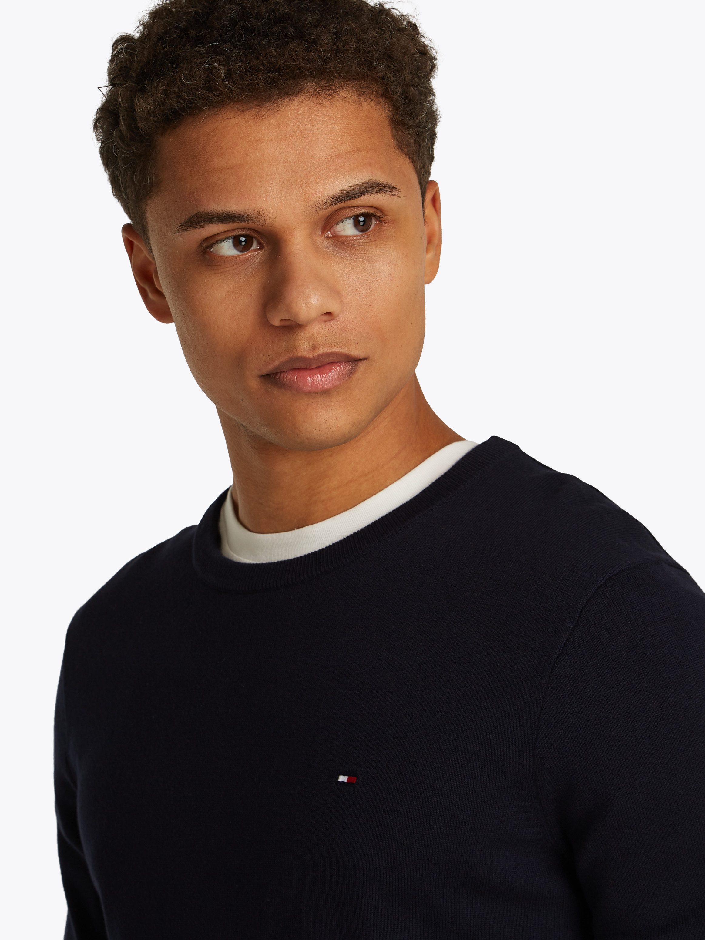 Tommy Hilfiger Trui met ronde hals ESSENTIAL COTTON CREW NECK