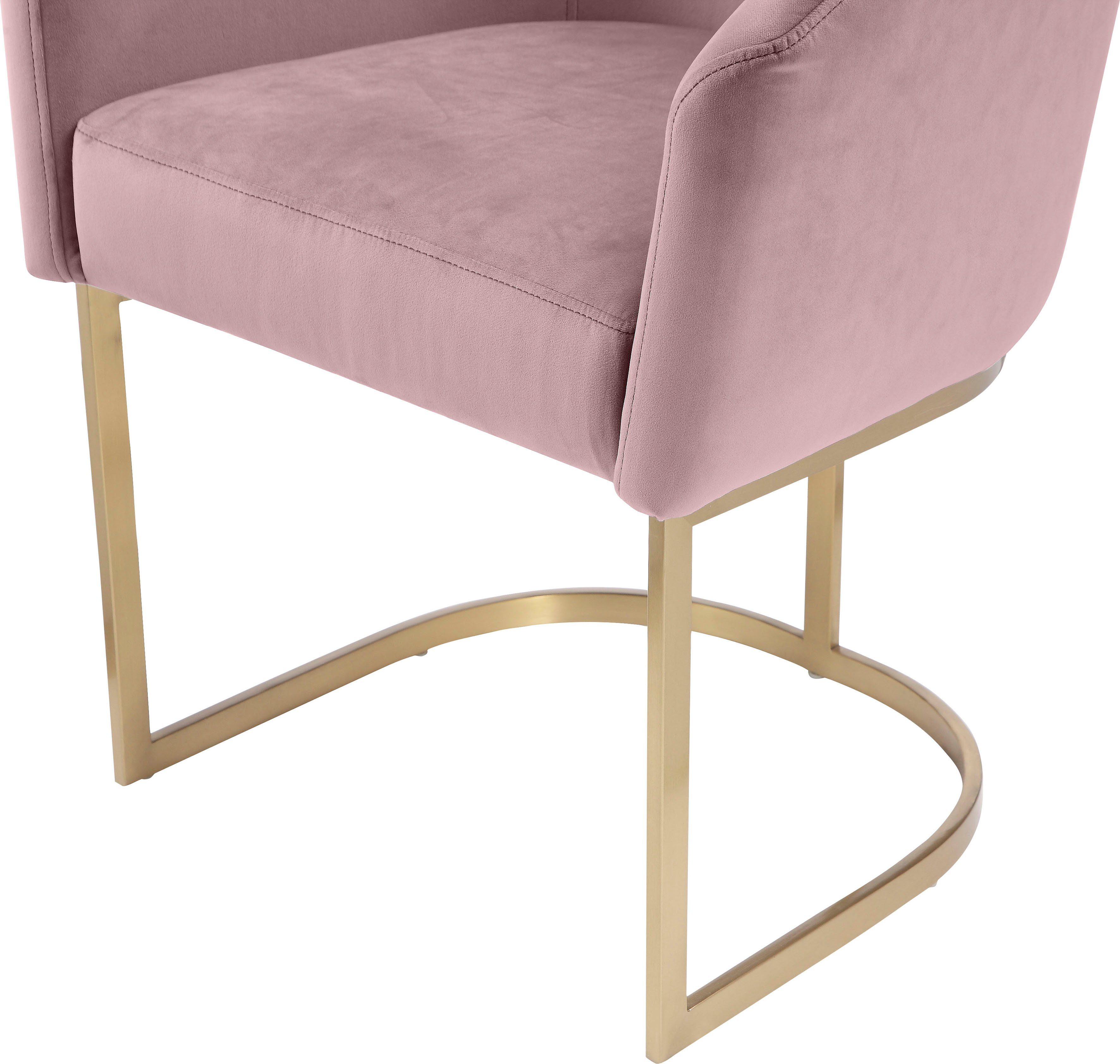 breken ongeduldig karton Leonique Vrijdragende stoel Jolesee In 2 kwaliteiten te bestellen, frame  van edelstaal snel online gekocht | OTTO