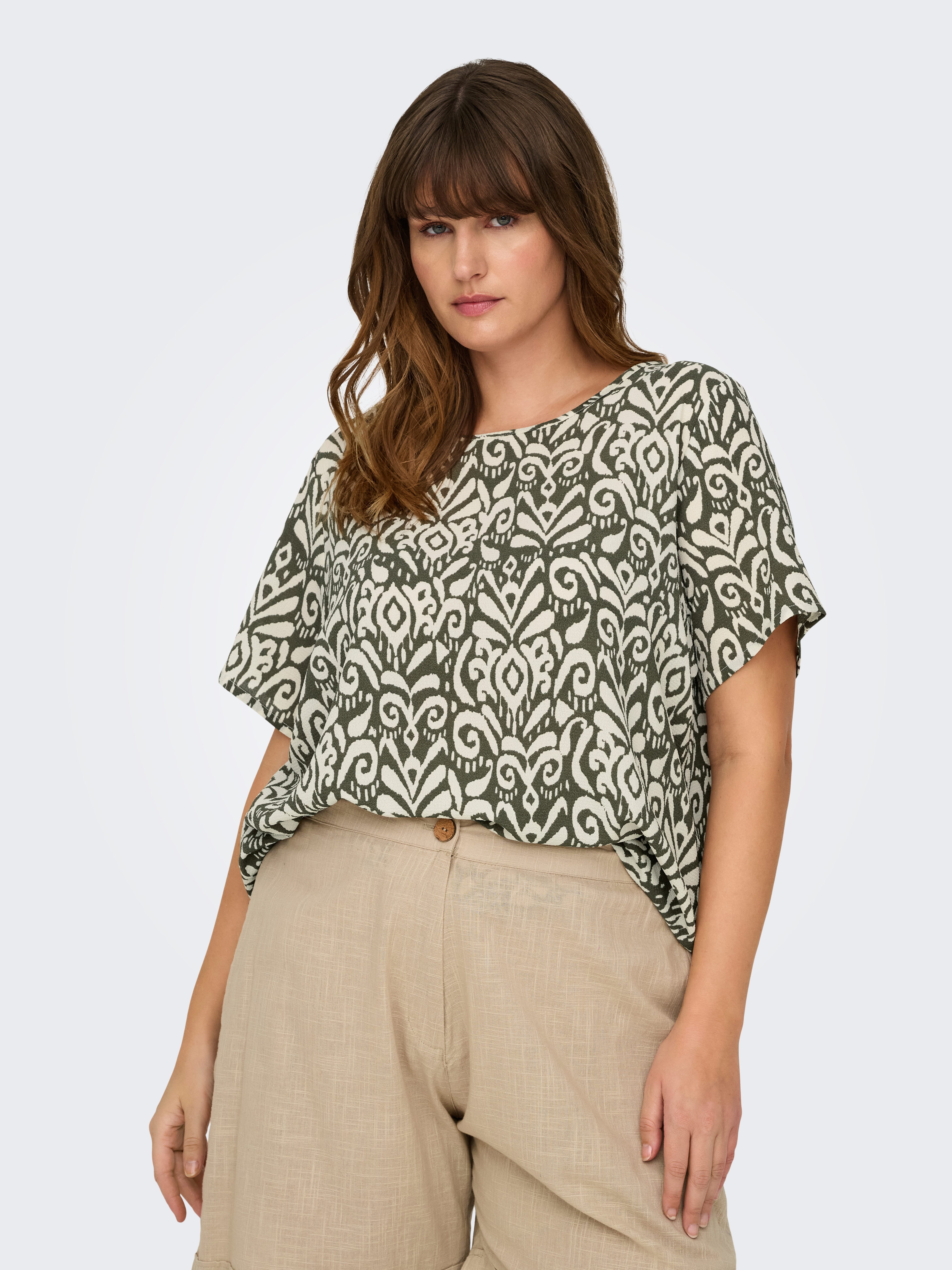 ONLY CARMAKOMA Shirtblouse CARVICA SS TOP WVN NOOS