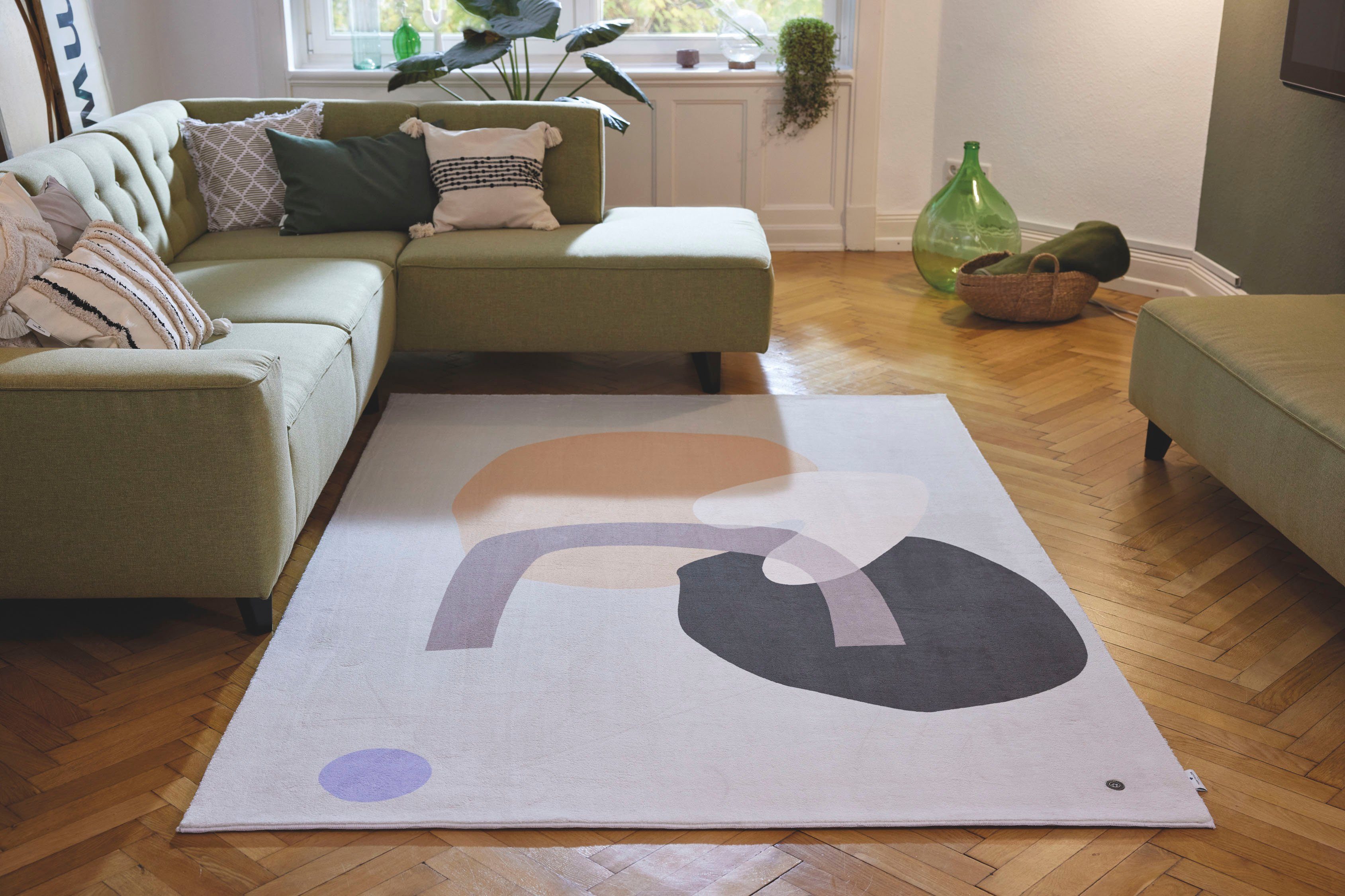 TOM TAILOR HOME Vloerkleed Shapes - SIX Korte pool, gedessineerd, modern design