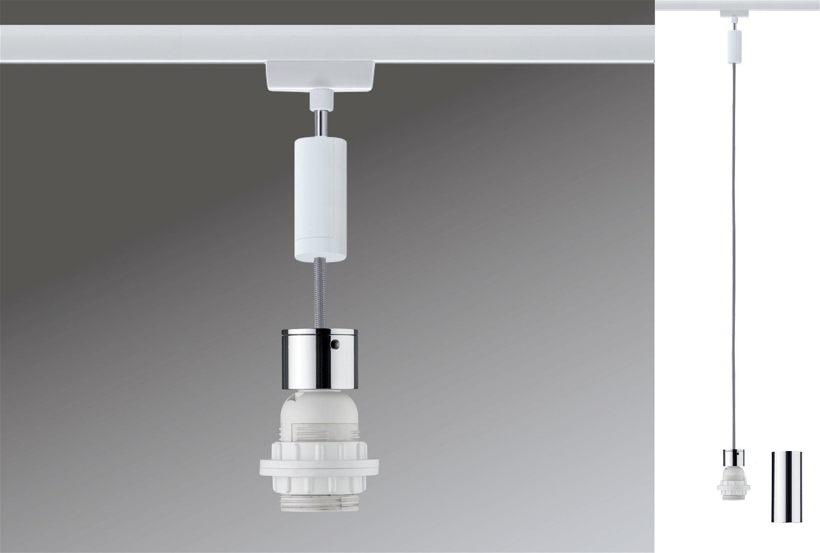 Paulmann Railsysteem-lampen URail Hanglamp 2Easy E27 max. 20W dimbaar 230V (1-delig)