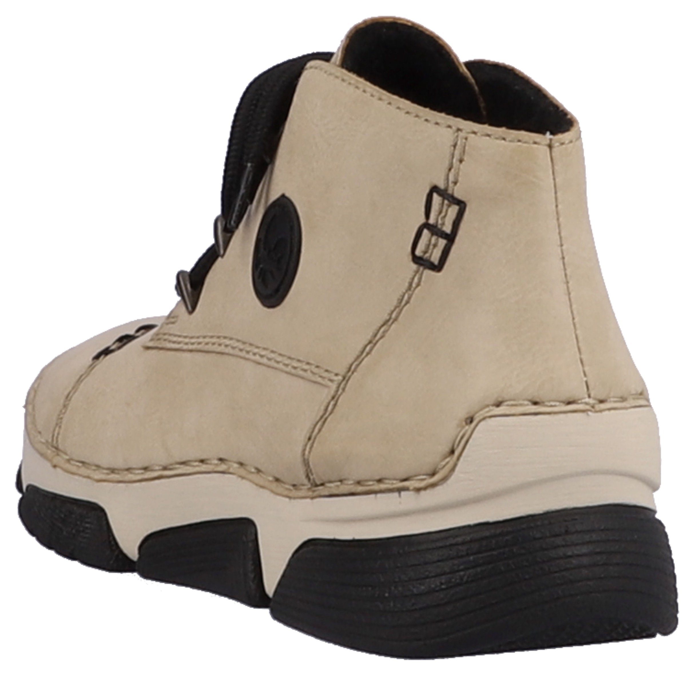 Rieker Hoge veterschoenen met sierstiksel