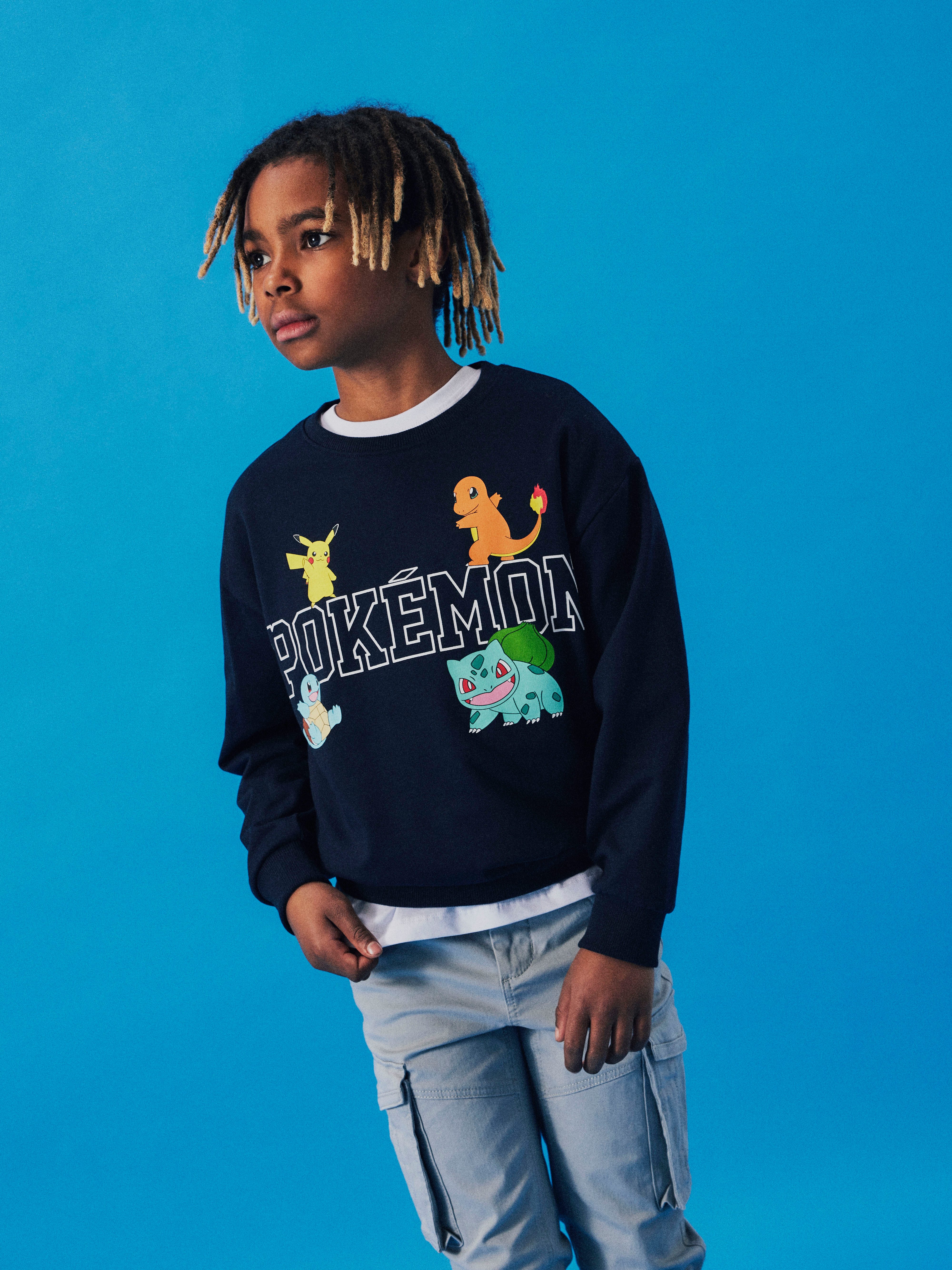 Name It Sweatshirt NKMDAY POKEMON NREG SWEAT BRU NOOS SKY