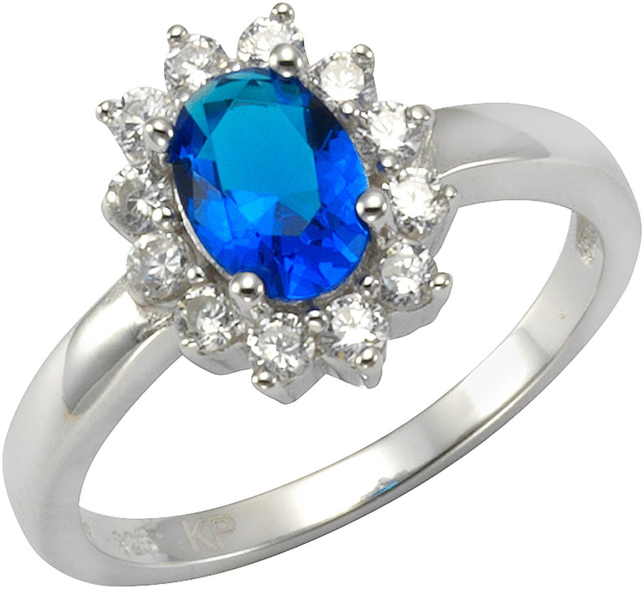 Firetti Zilveren ring Sieraad cadeau zilverkleur 925 vinger ring damesring entourage dames ringen maat 62