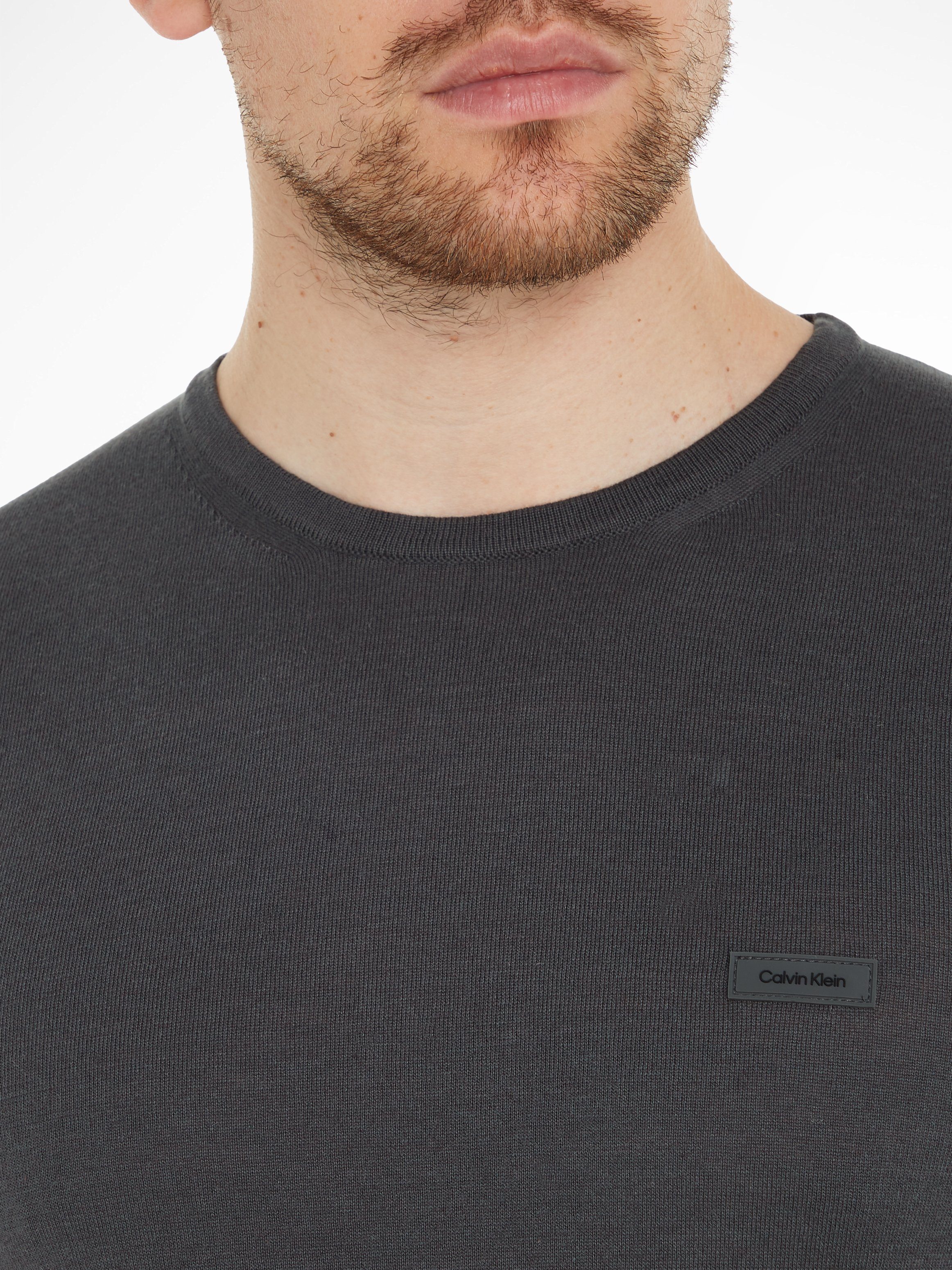 Calvin Klein Trui met ronde hals COTTON SILK CN SWEATER