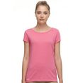 ragwear t-shirt mint met logo-opschrift en sierknoopapplicatie roze
