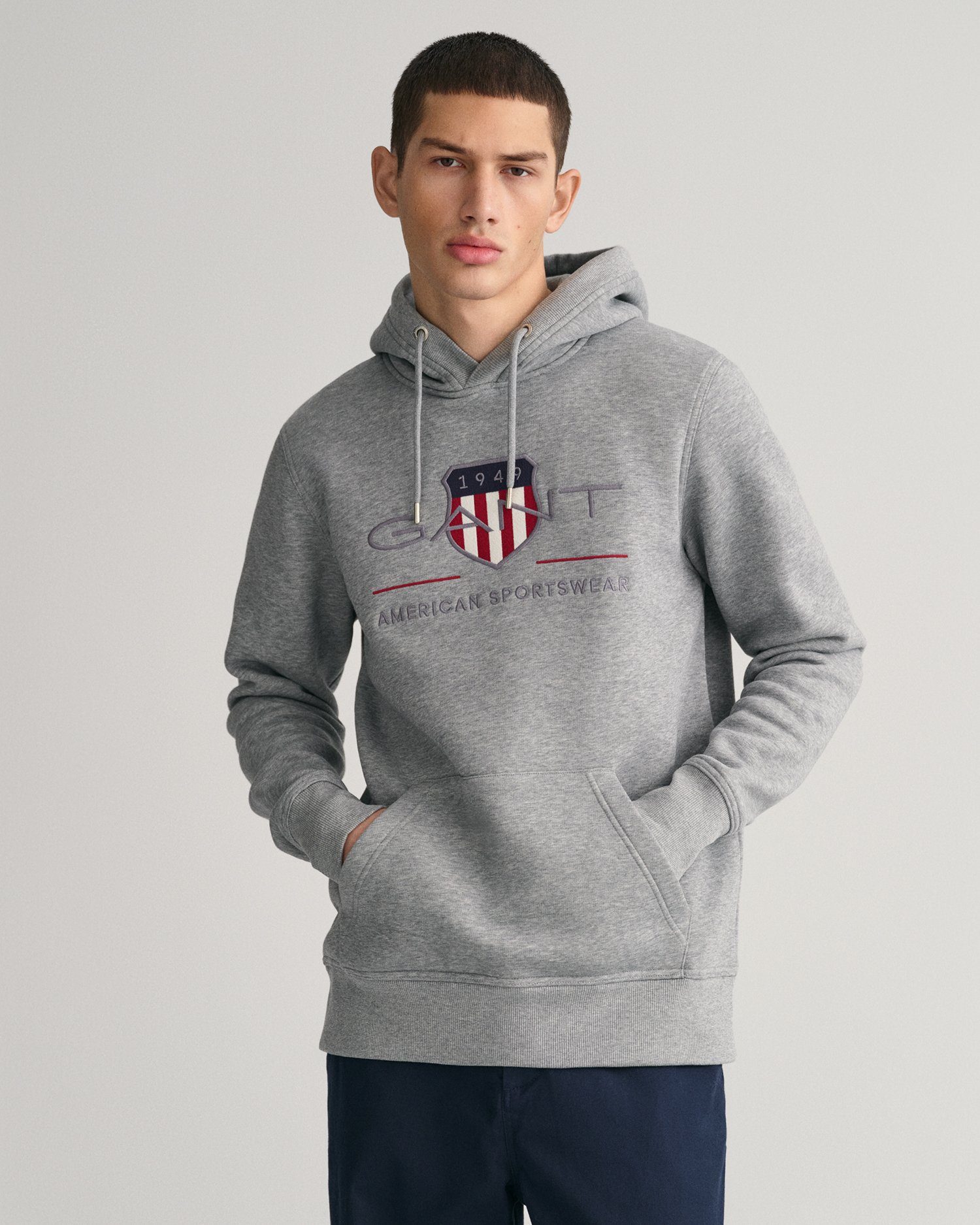 Gant Hoodie REG ARCHIVE SHIELD HOODIE met modieuze logo-borduursel op de borst