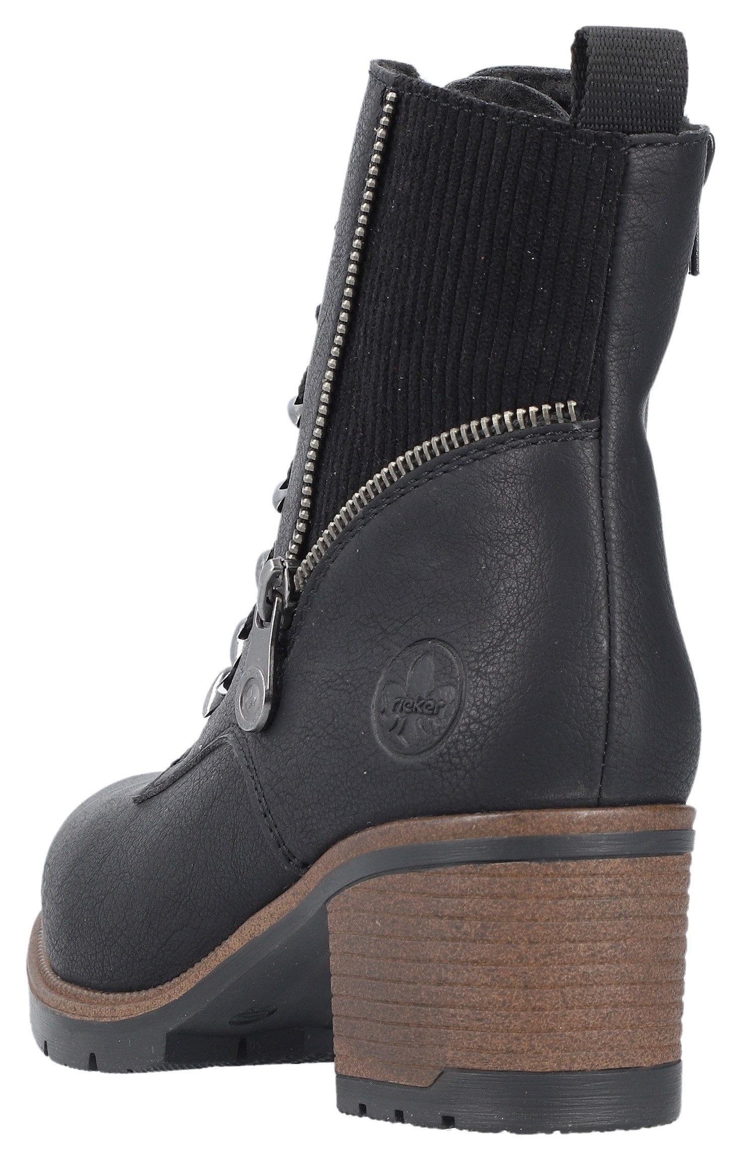Rieker Winterlaarsjes veterschoenen, veterschoenen, hakken, smalle vorm