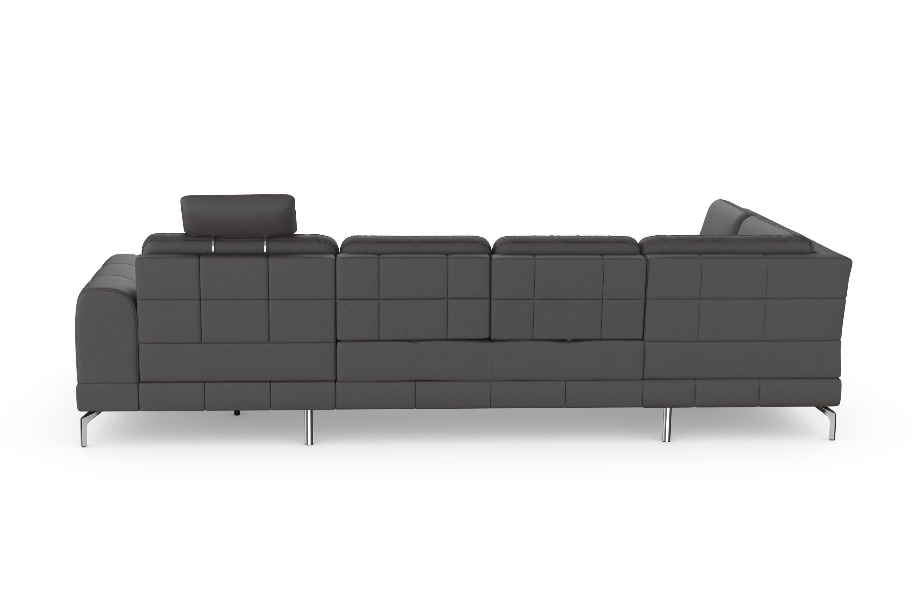 sit&more Zithoek Bendigo U-vorm inclusief zitdiepteverstelling, bodemvrijheid 15 cm, in 2 pootkleuren