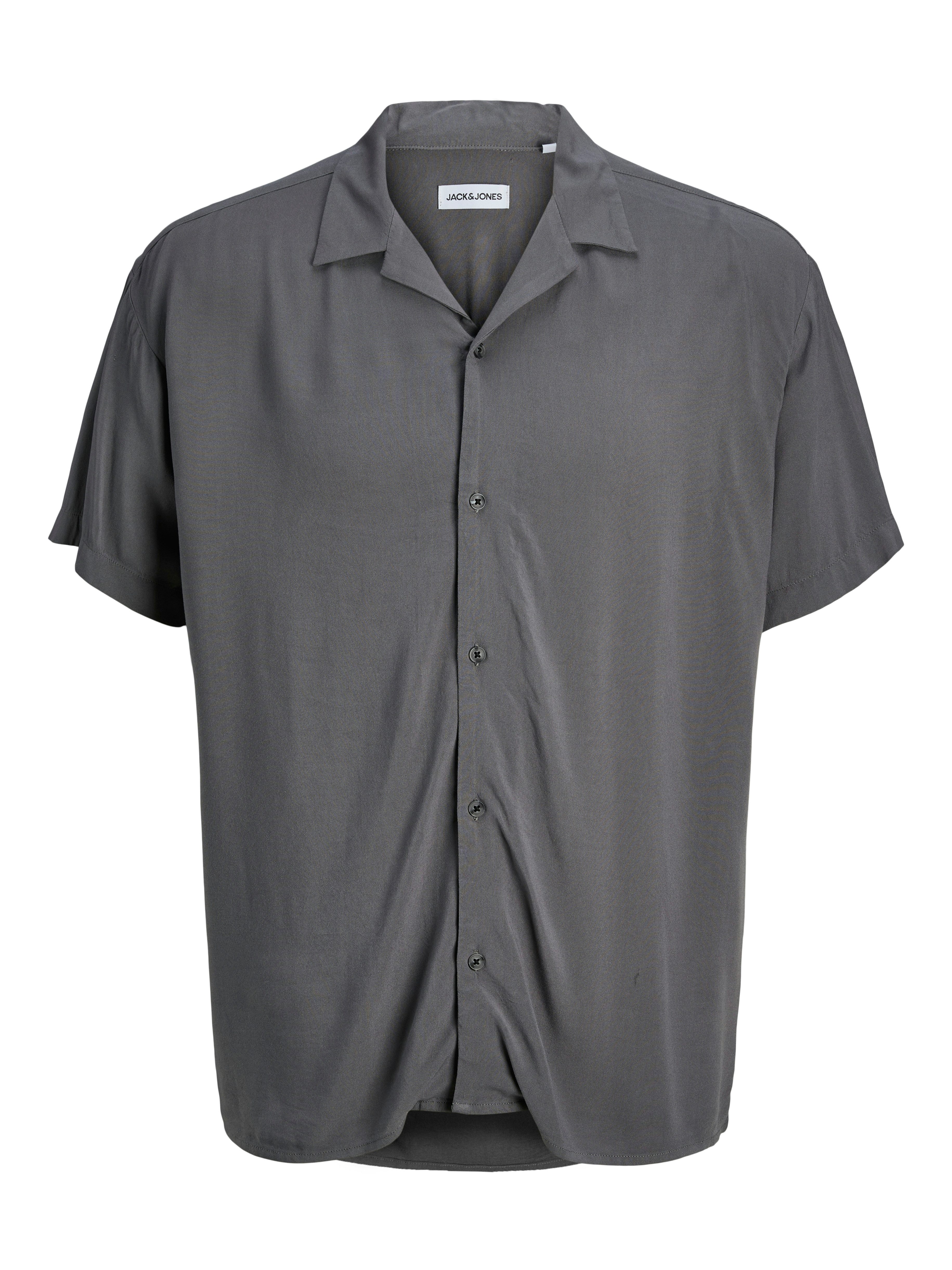 Jack & Jones PlusSize Overhemd met korte mouwen JJEJEFF SOLID RESORT SHIRT S/S SN PLS