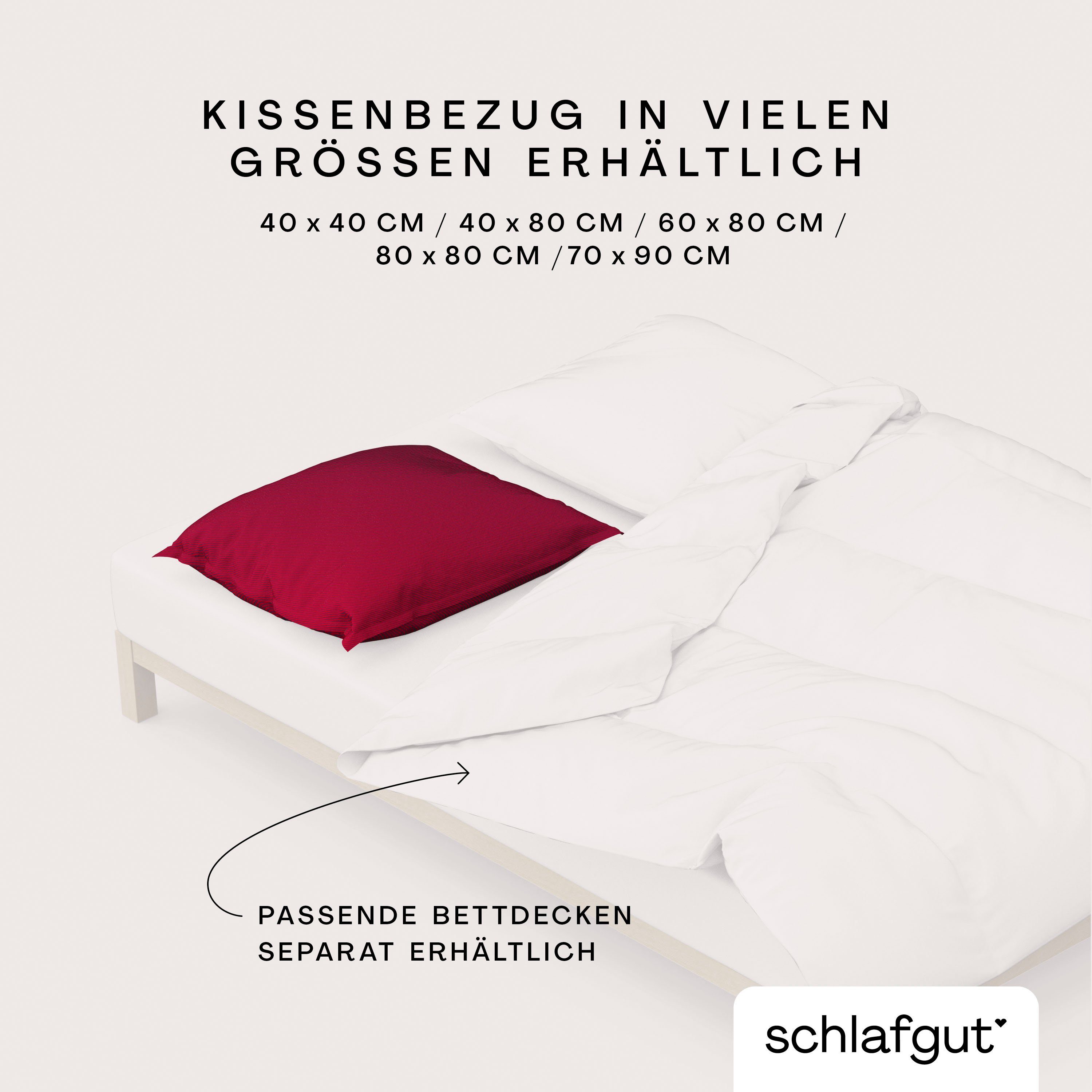Schlafgut Kussenovertrek Woven Satin Fade (1 stuk)