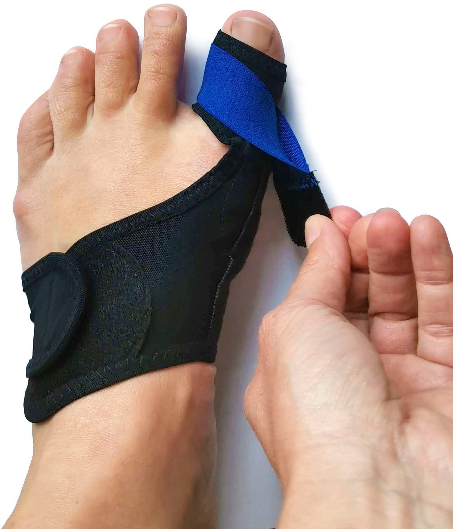 Fußgut Hallux-band Individueel met zacht gel-voorvoetkussen, eenvoudig aan te trekken