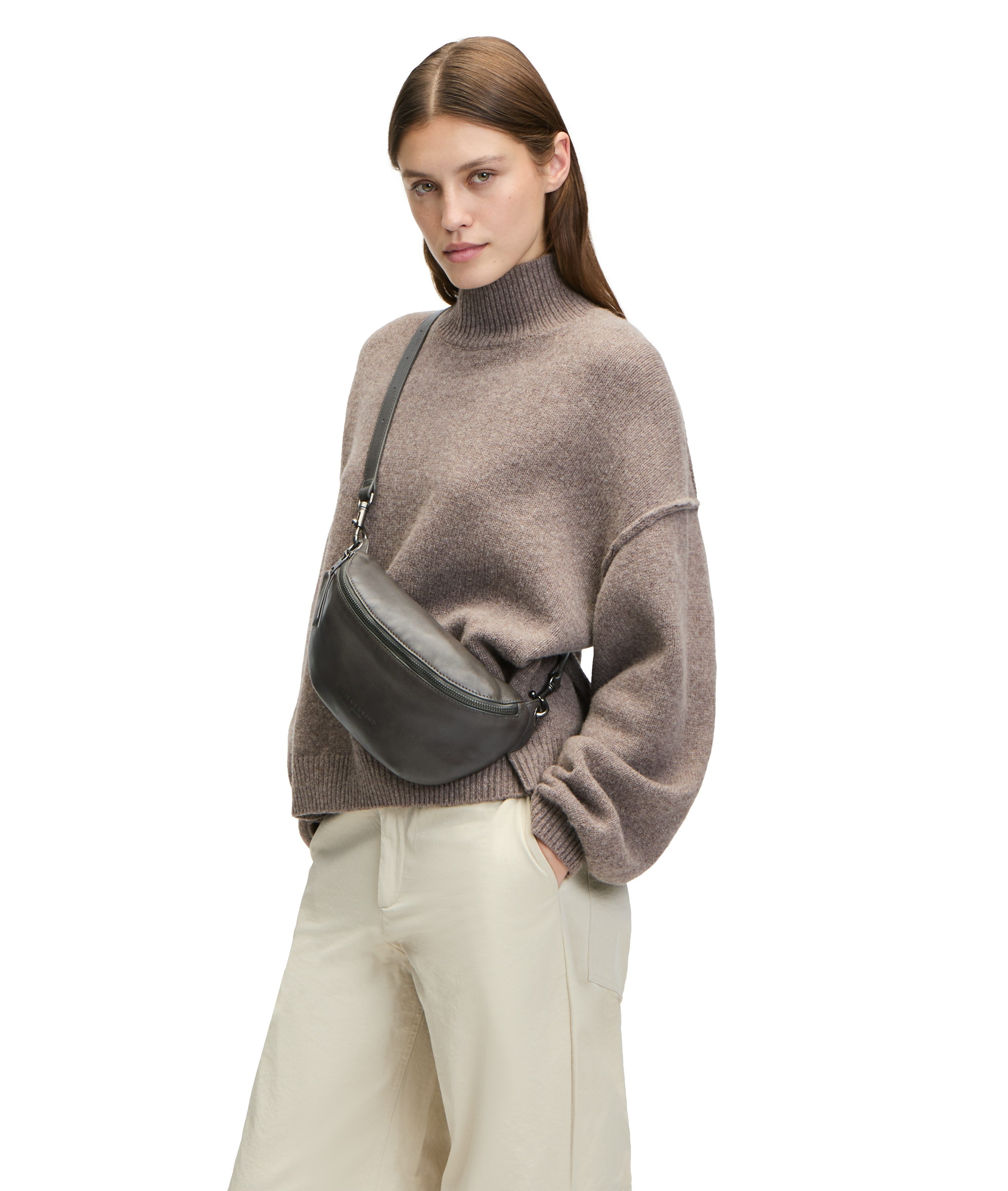 Liebeskind Berlin Schoudertas Tavia SEASONAL NOOS SHEEP NATURAL Schoudertas handtas dames tas dames