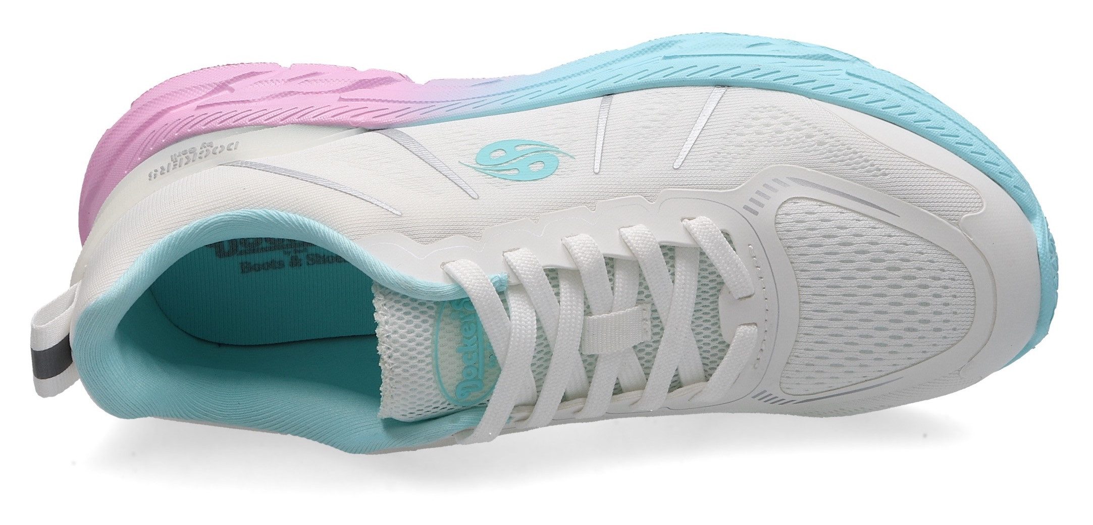 Dockers by Gerli Sneakers , trainingsschoen, veterschoenen met kleurrijke pastelzool