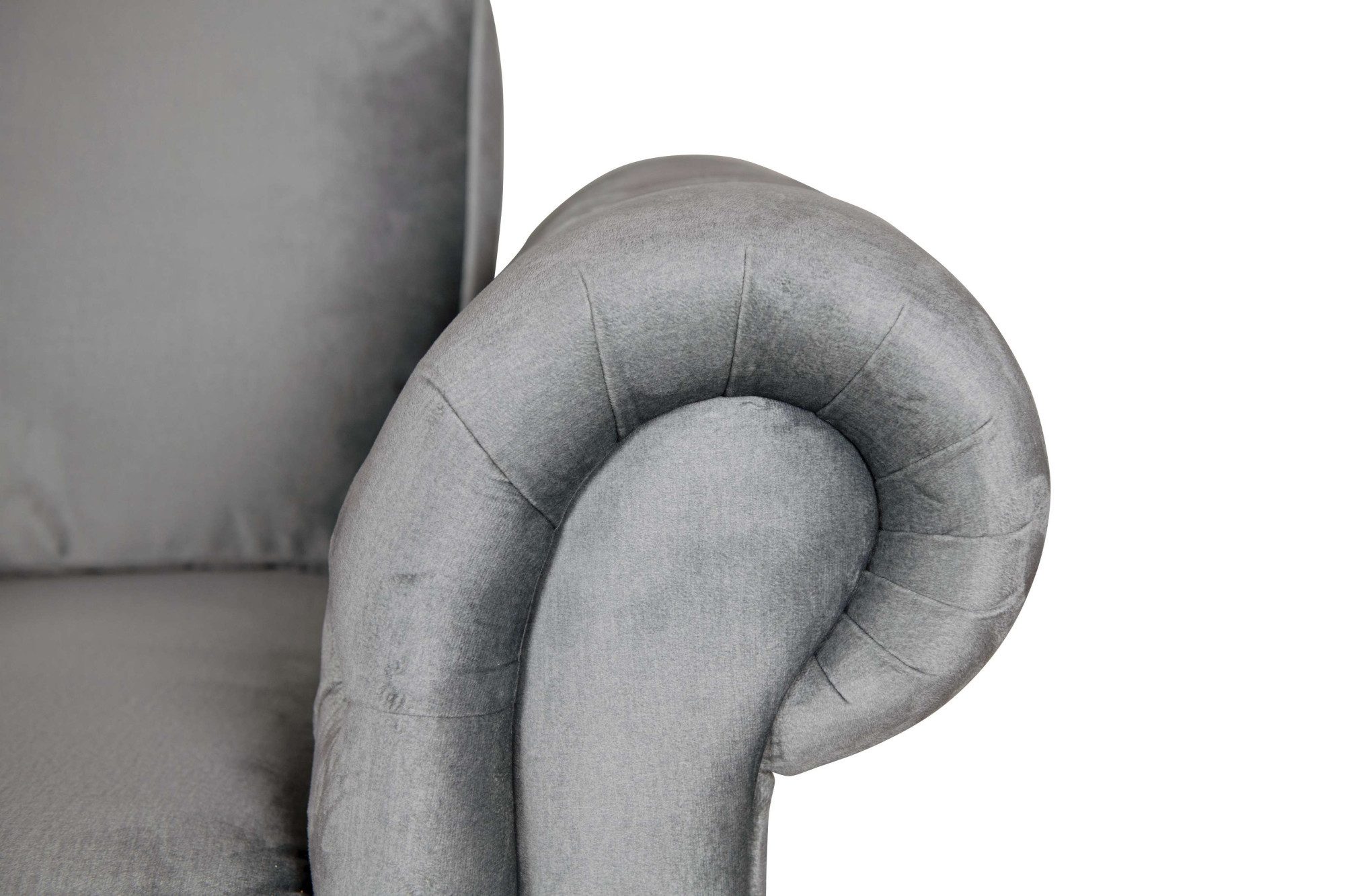 Home affaire Fauteuil MENDITTE Knoopstiksels op armleuningen en voorste lijst, hoge kwaliteit