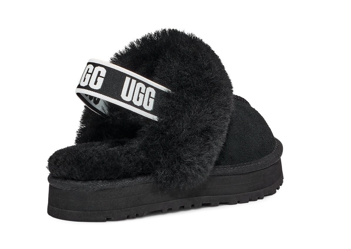 UGG Pantoffels Funkette Plateau klomp, mule, pantoffel met elastische hielband