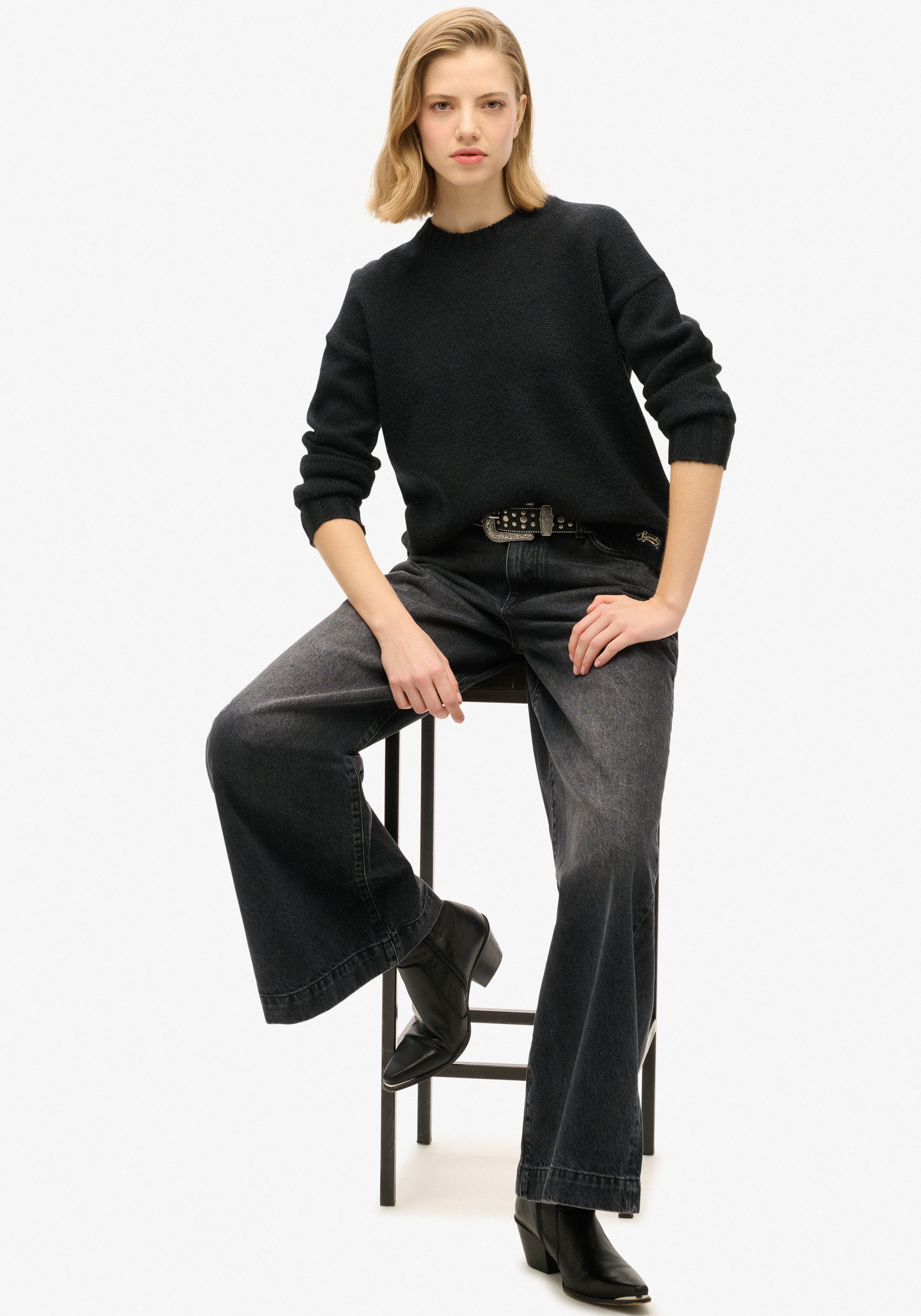 Superdry Gebreide trui ESSENTIAL CREW NECK JUMPER