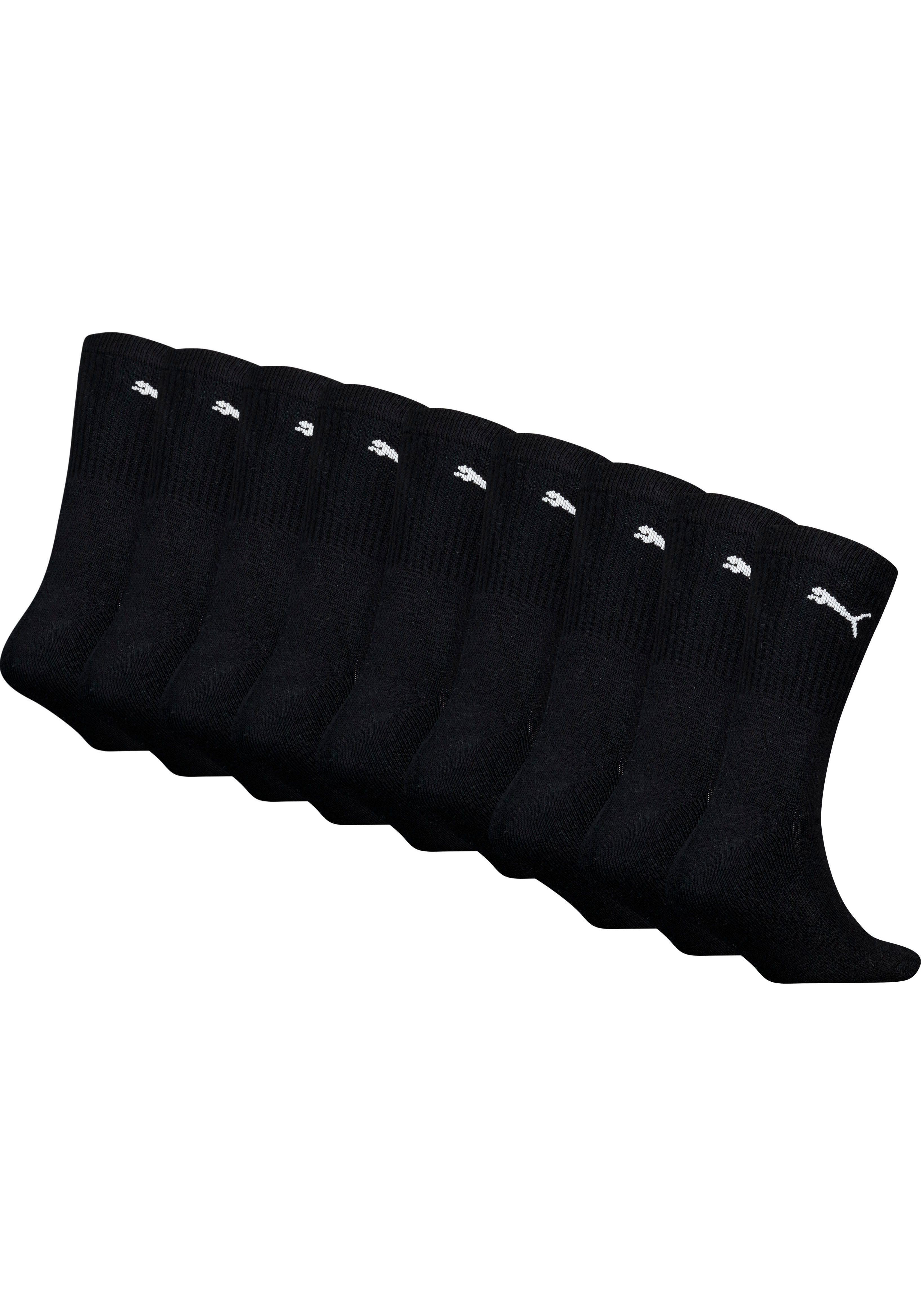 PUMA Sokken JUNIOR CREW SOCK 9P ECOM gepolsterde zool voor schokdemping en extra comfort (9 paar)