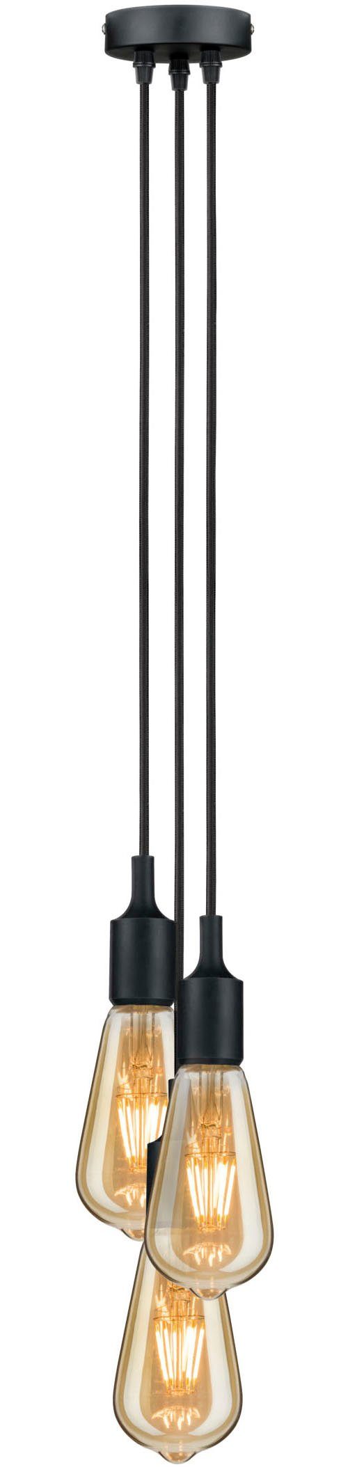 Paulmann Hanglamp Neordic Ketil max. 3x60W Zwart 230V Silikon/Kunststof (1 stuk)