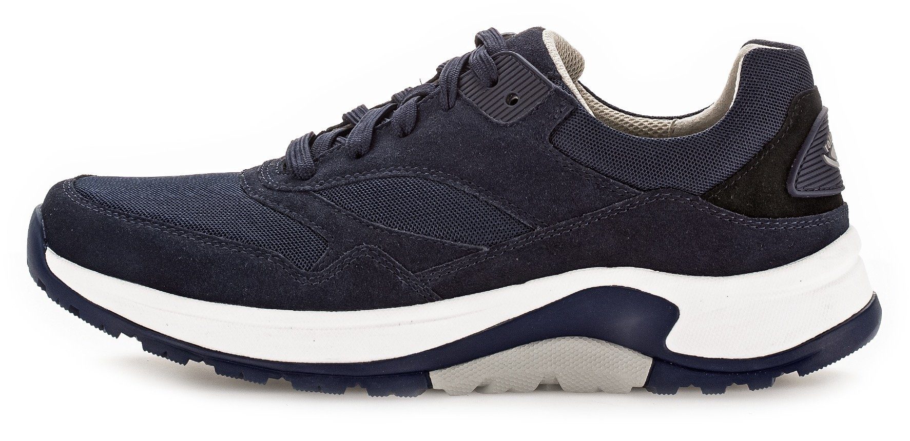 Gabor Rollingsoft Sneakers met sleehak , vrijetijdsschoen, lage schoen, veterschoen met verwisselbaar voetbed, breedte g