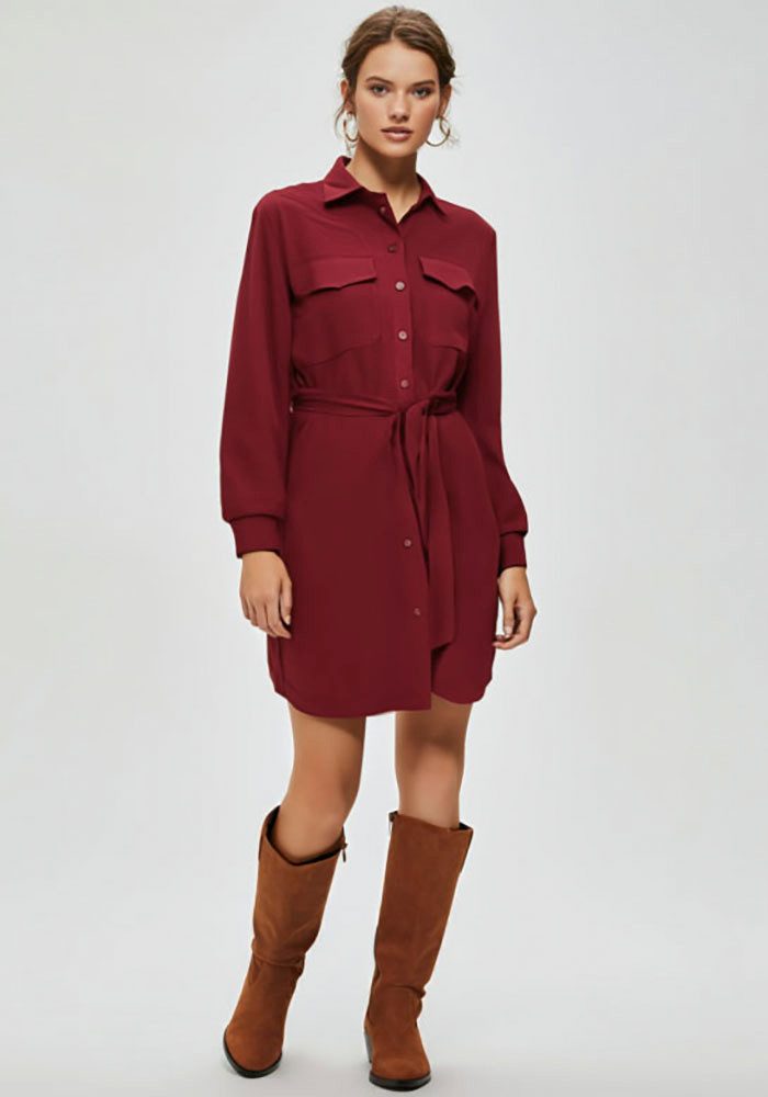 Melrose Jurk met overhemdkraag