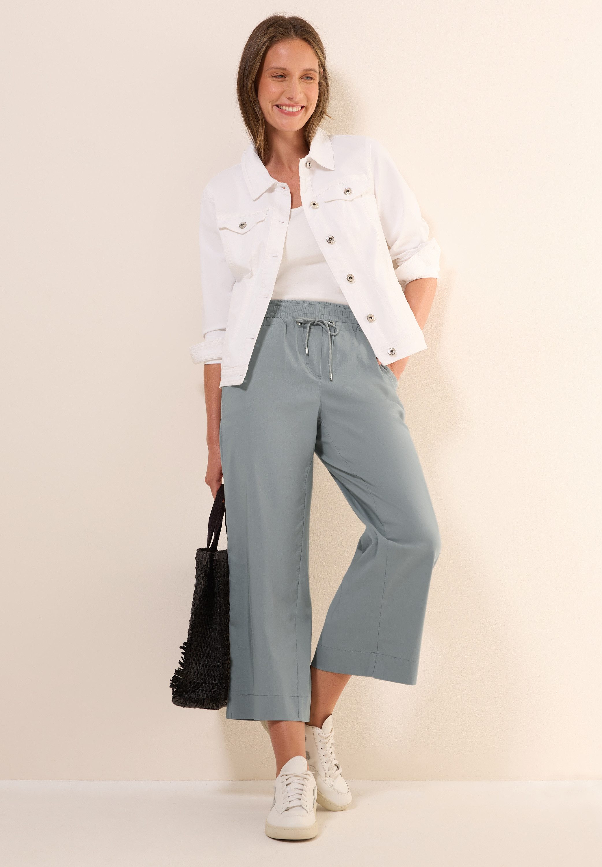 Cecil 7/8 broek Style Neele met elastische band en rijgkoord