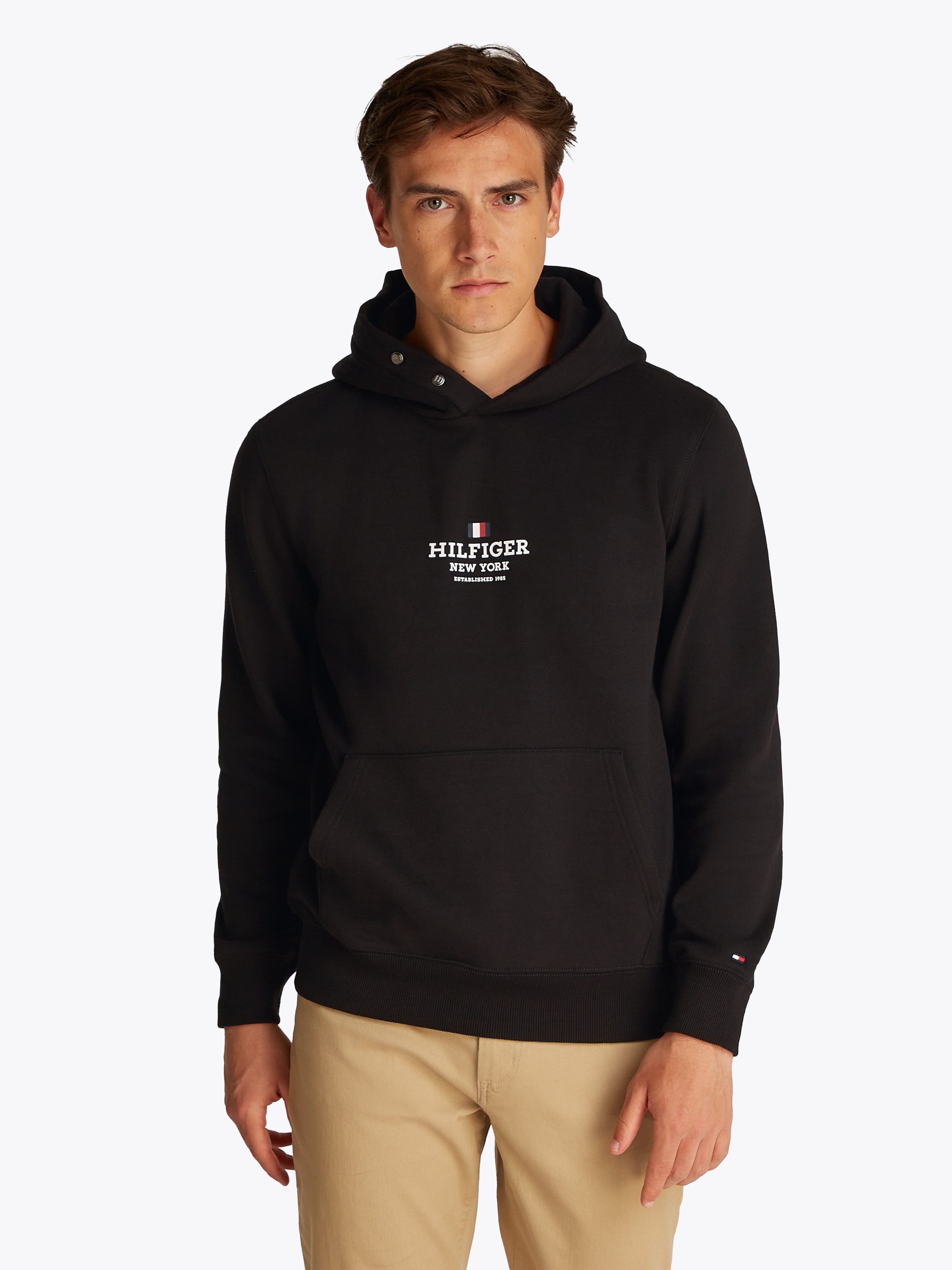 Tommy Hilfiger Hoodie met logoprint heren sweaters maat XXL zwart
