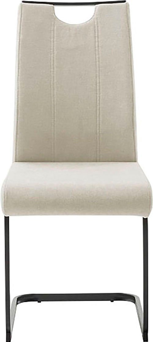 MCA furniture Vrijdragende stoel MCA DERESINA sledestoel met handgreep (4-set), schommelstoelen met handgreep, comfort zithoogte van ca. 48 cm
