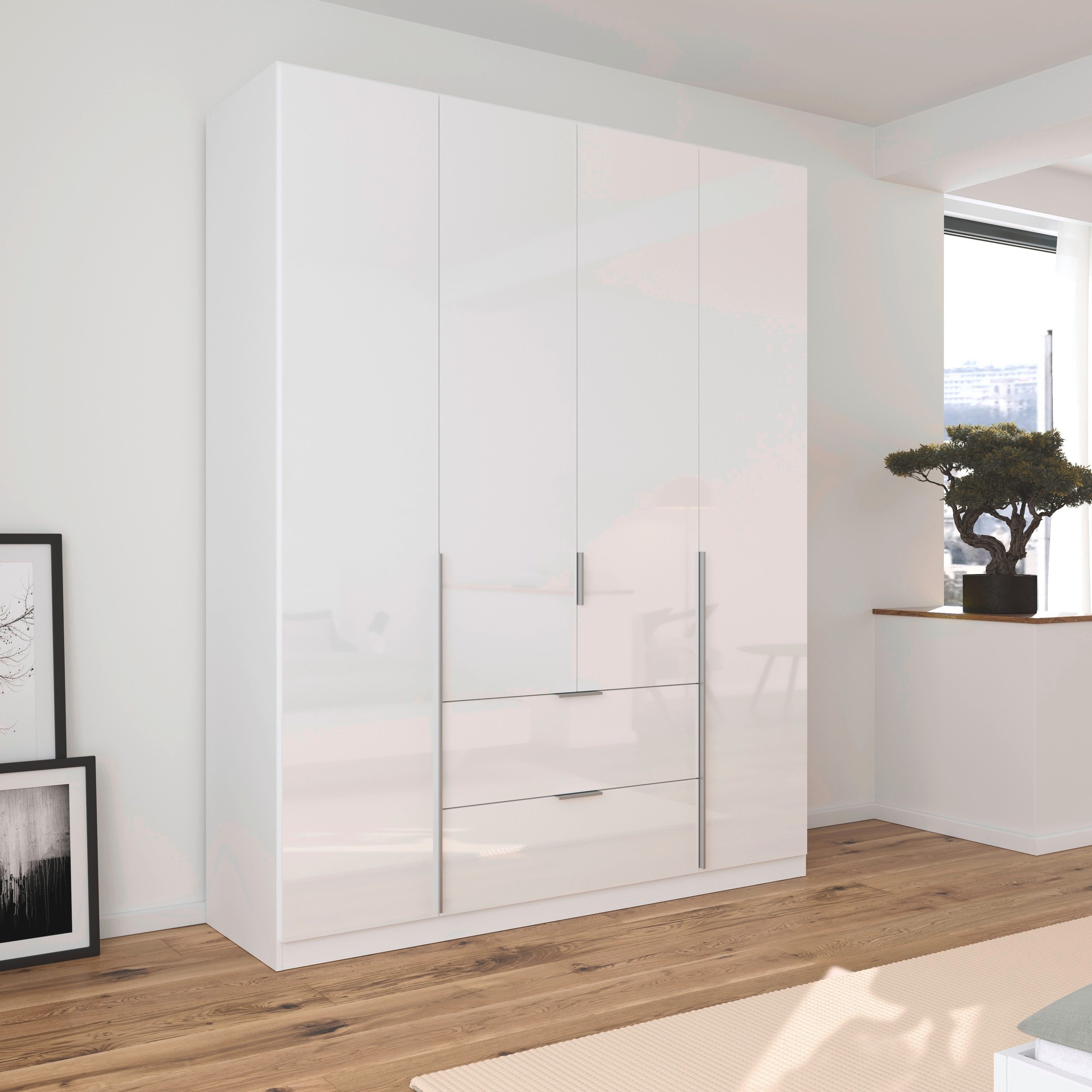 rauch Draaideurkast Kledingkast kast garderobe AGORDO met decor- of hoogglansfront