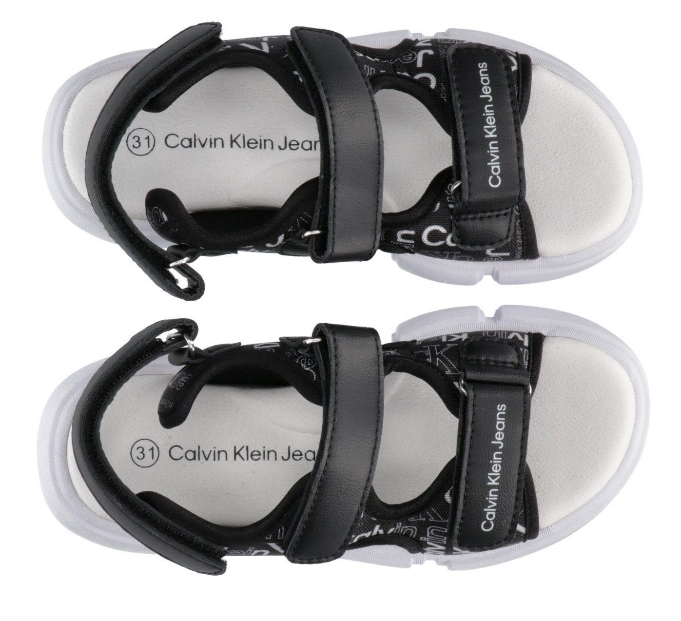 Calvin Klein Sandalen VELCRO SANDAL zomerschoen, klittenbandschoen, sandaal, met 3 klittenbandsluitingen