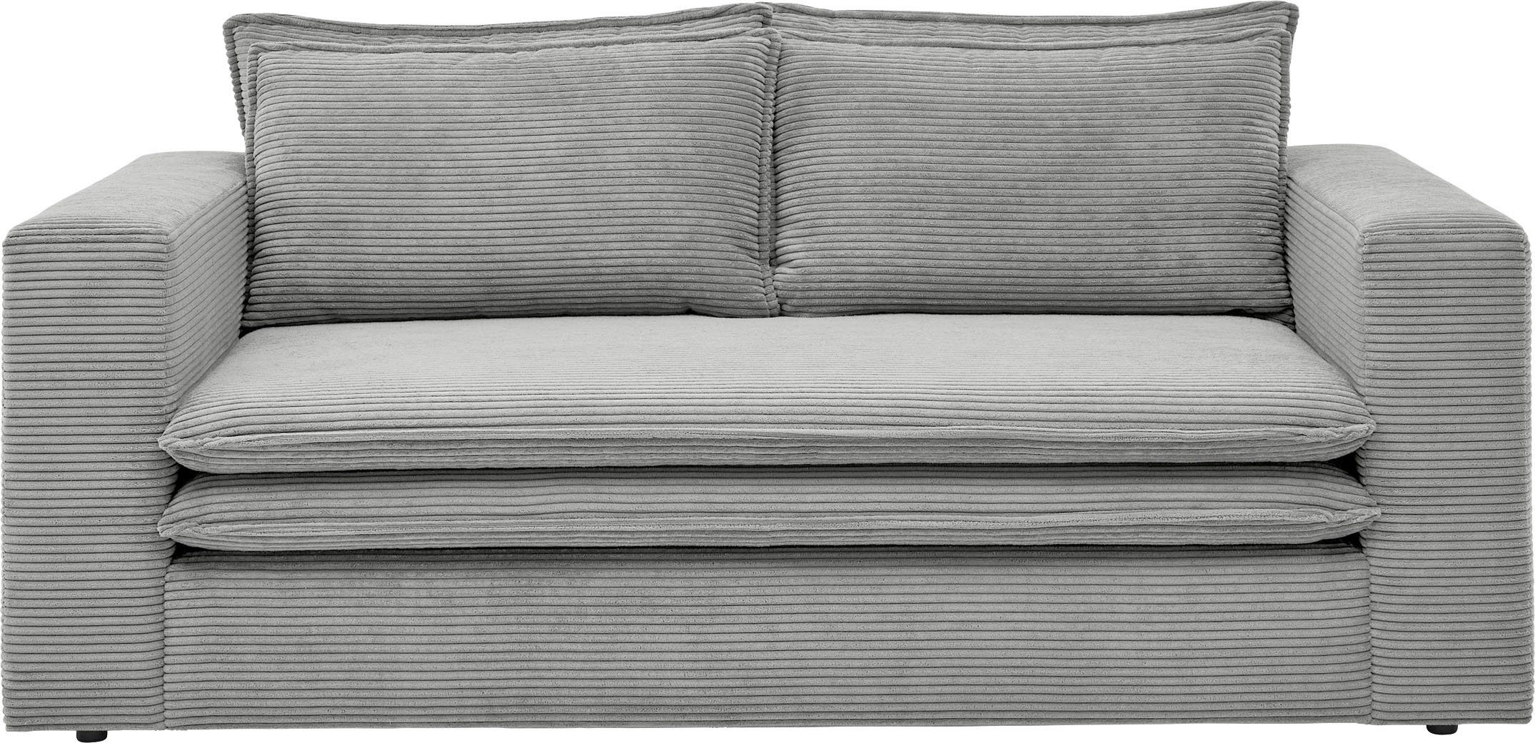 Places of Style Zithoek PIAGGE 2-zitsbank en hocker klein als set (2-delig)