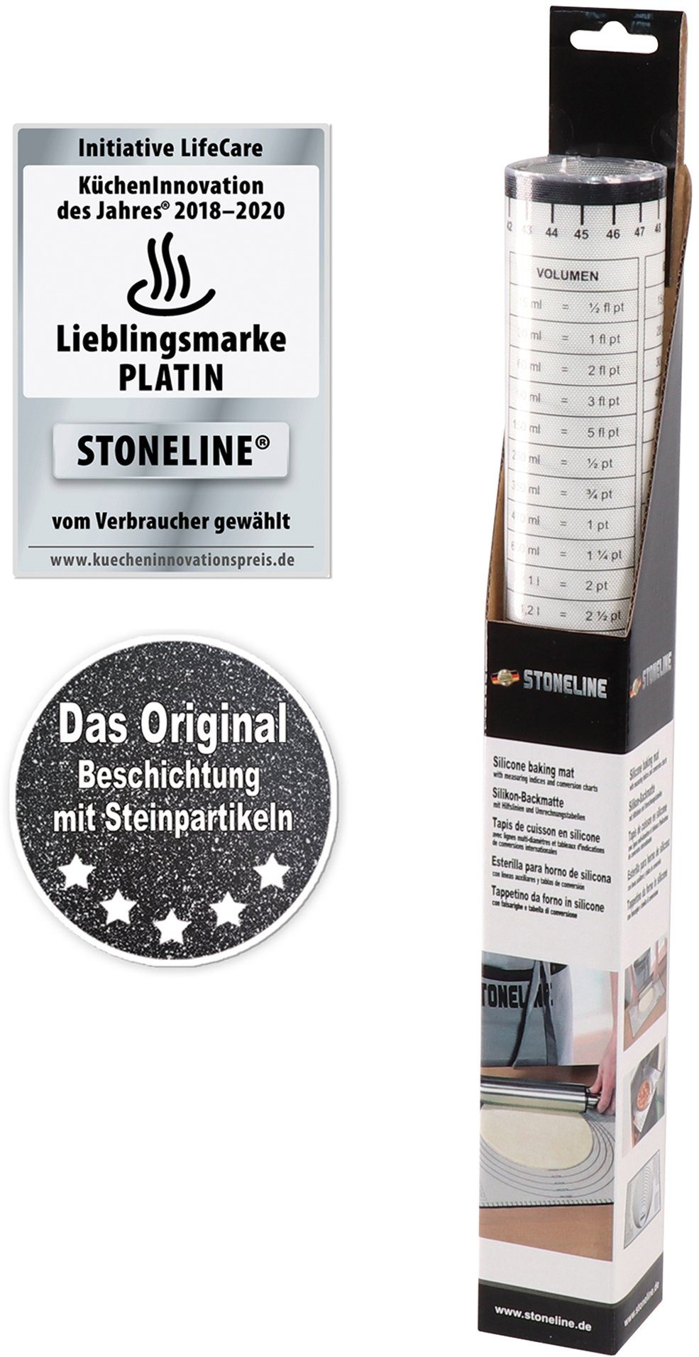 STONELINE Bakmat Glasvezel met siliconencoating (set, 2-delig)
