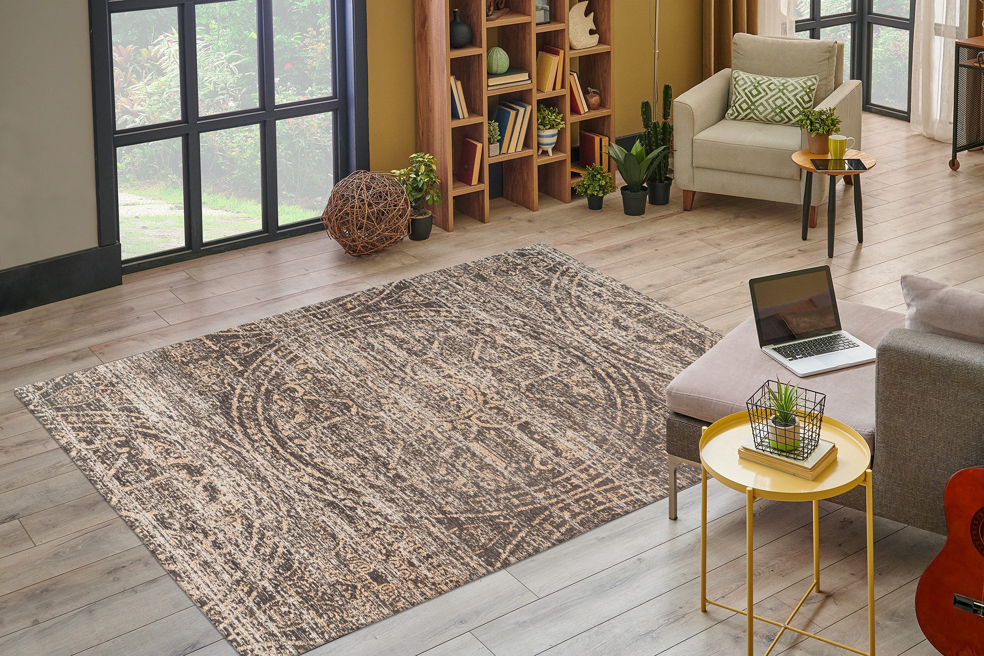 Kayoom Vloerkleed Davis 425 elegant ontwerp, onderhoudsvriendelijk, neutrale kleuren
