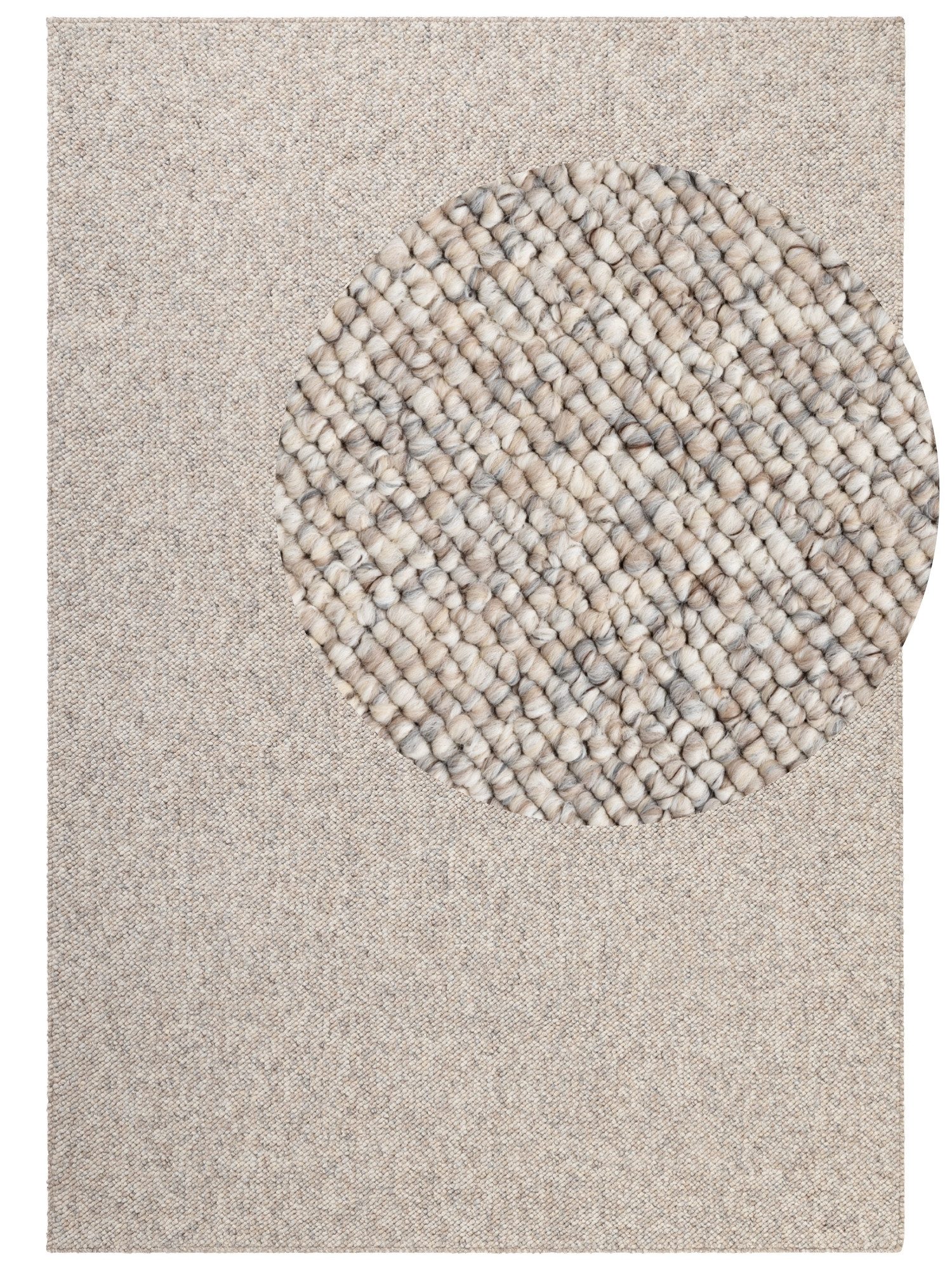 ELLE DECORATION Vloerkleed Rocco Duurzaam, loper, wasbaar, woonkamer, eetkamer, wol-look