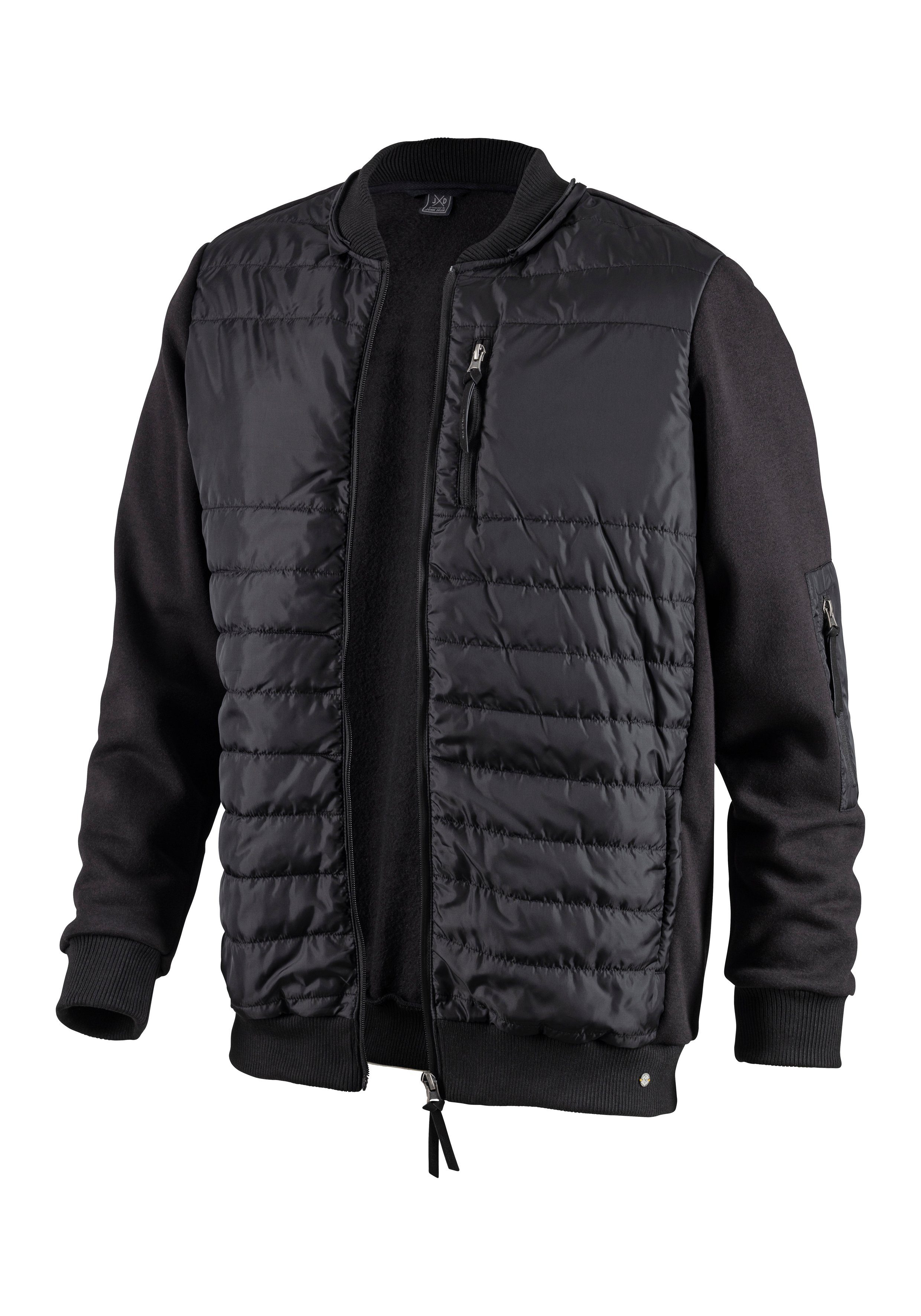 H.I.S Capuchonsweatvest in het voorste gedeelte gestikt, met afneembare capuchon