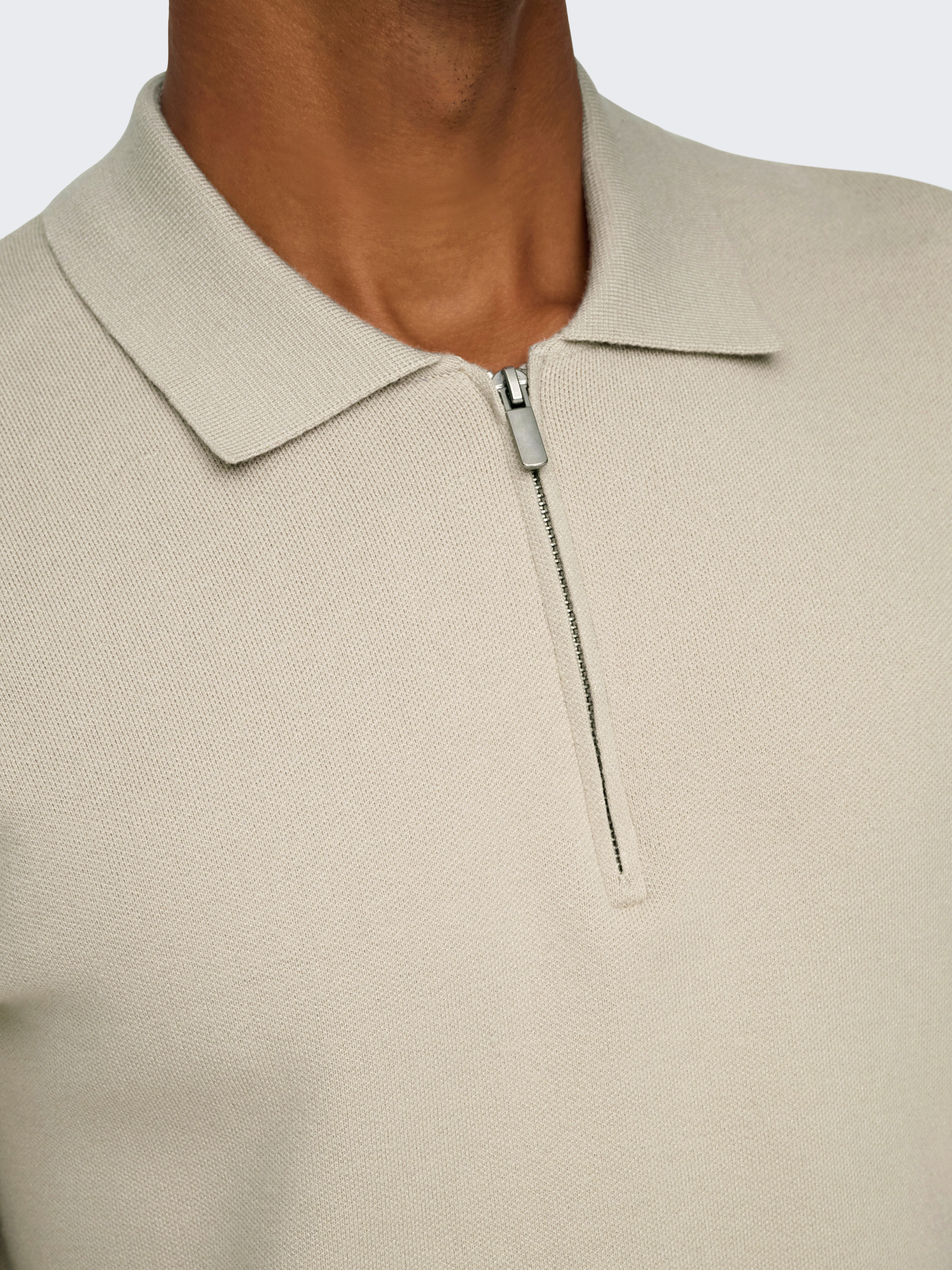 ONLY & SONS Trui met polokraag ONSCOOPER REG LS 12 HALF ZIP POLO