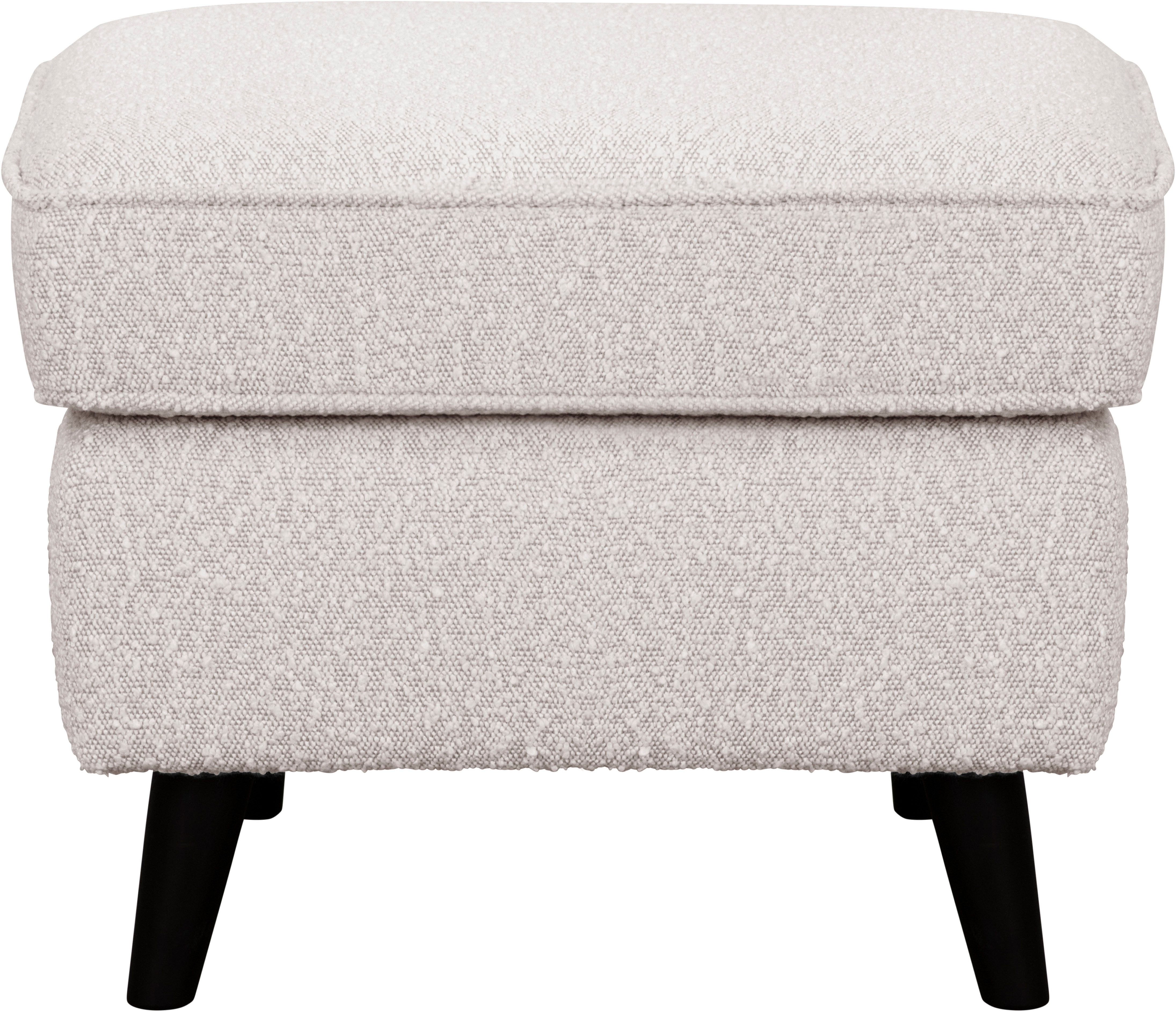 Home affaire Hocker Poef CHISTELLE, ook in bouclé met golfondersteuning, afmetingen: bxdxh: 57x57x46 cm