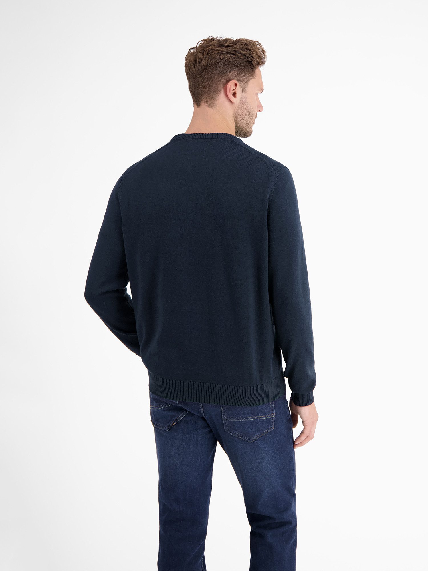 Lerros Gebreide trui LERROS crewneck gebreide pullover