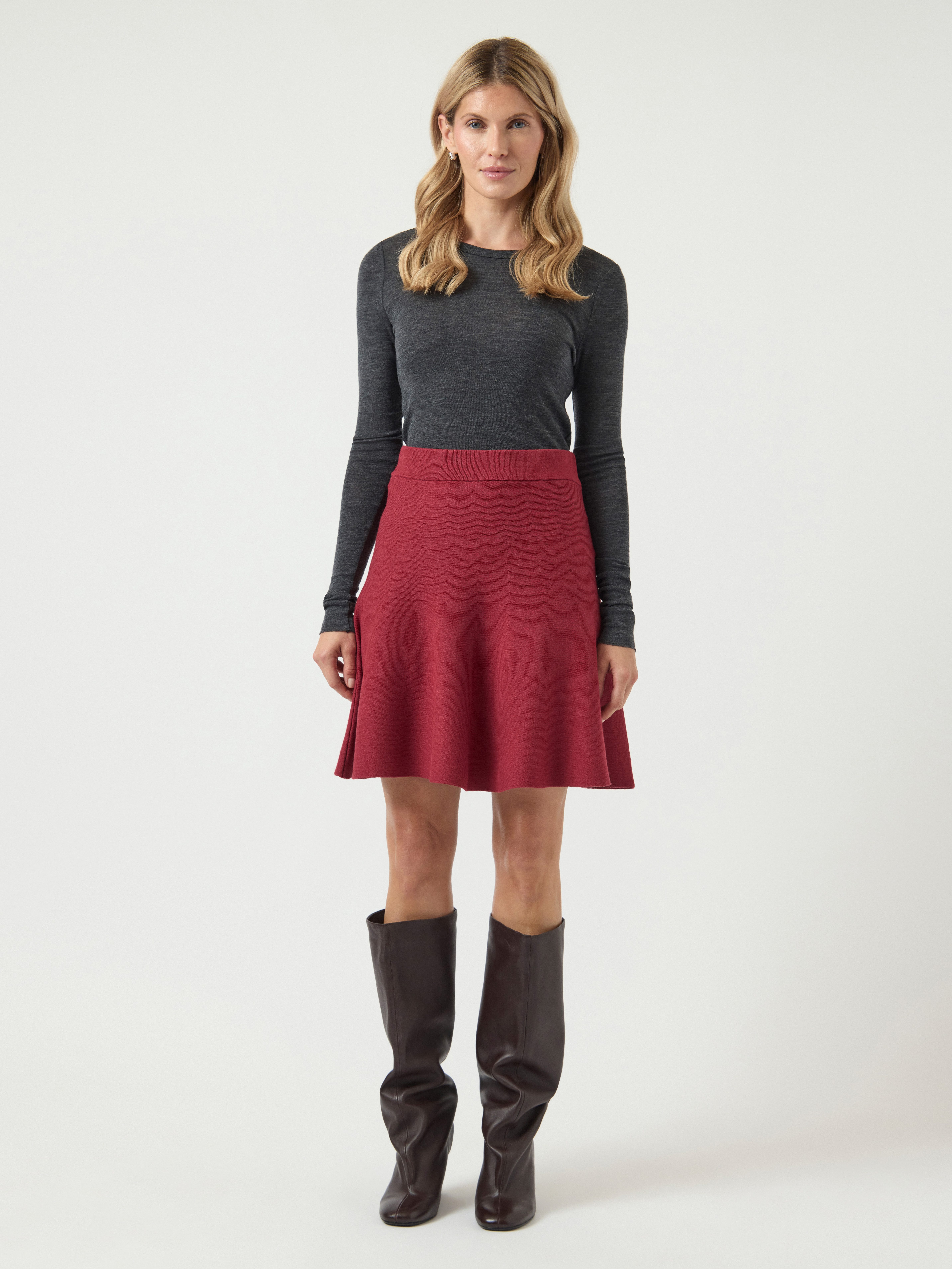 Y.A.S Minirok YASFONNY HW KNIT SKIRT S. NOOS