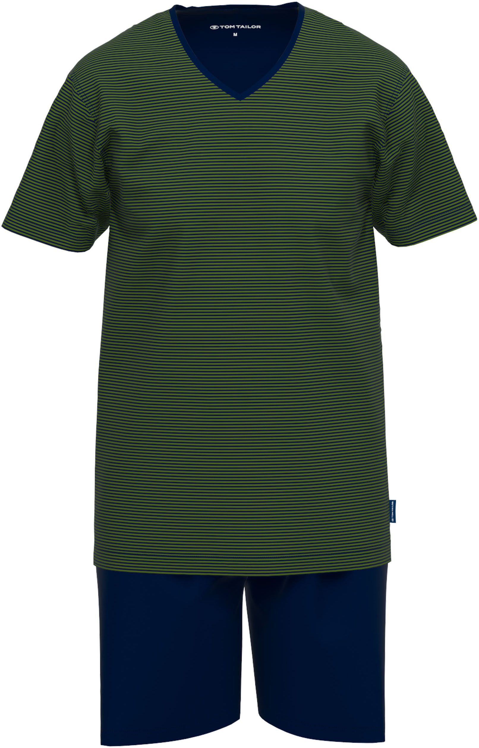 Tom Tailor Shortama Nevada met cool v-hals (2-delig)