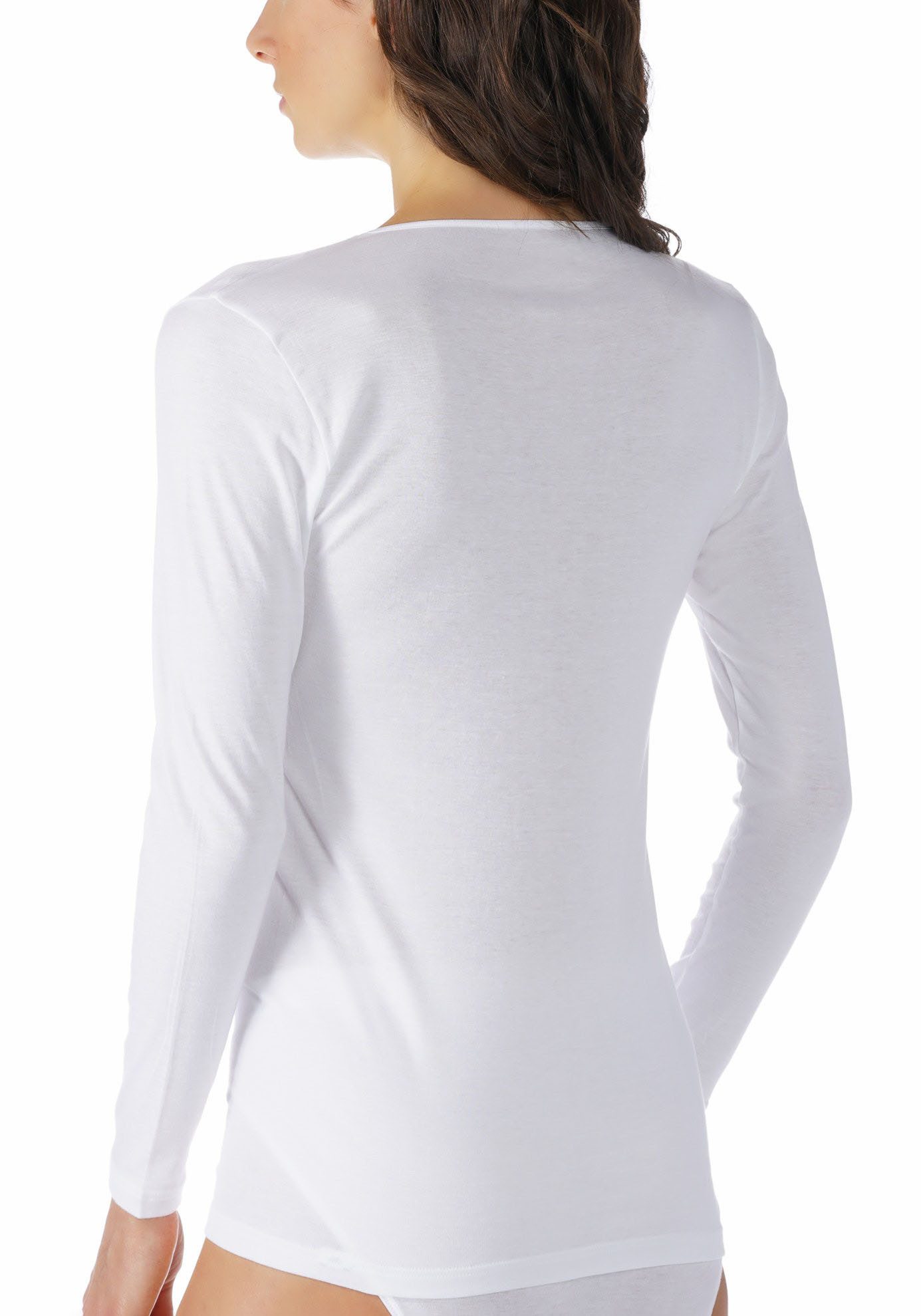 Mey Shirt met lange mouwen Noblesse Zonder opstaande zijnaad