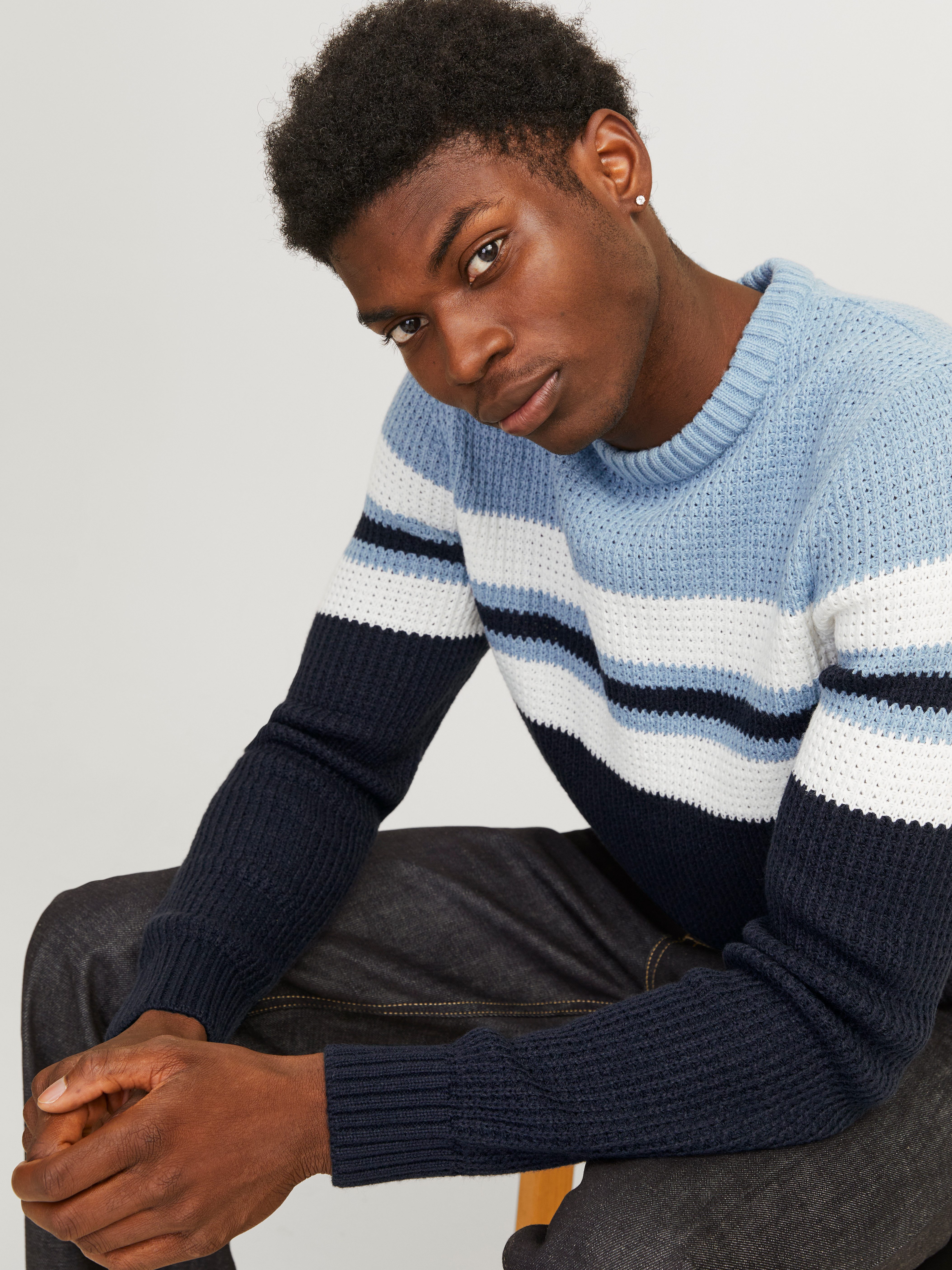 Jack & Jones Trui met ronde hals JJSANDER KNIT CREW NECK