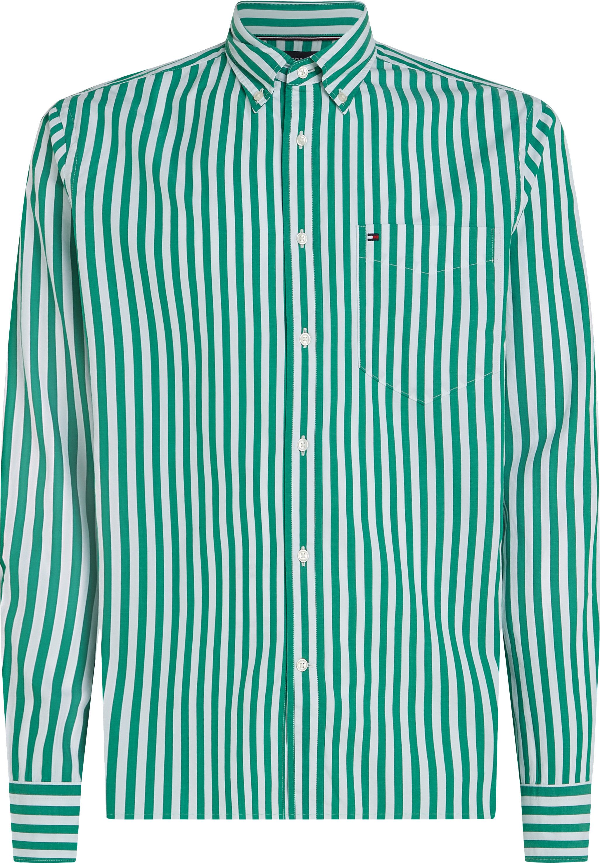Tommy Hilfiger Overhemd met lange mouwen FLEX POPLIN BOLD STRIPE SHIRT