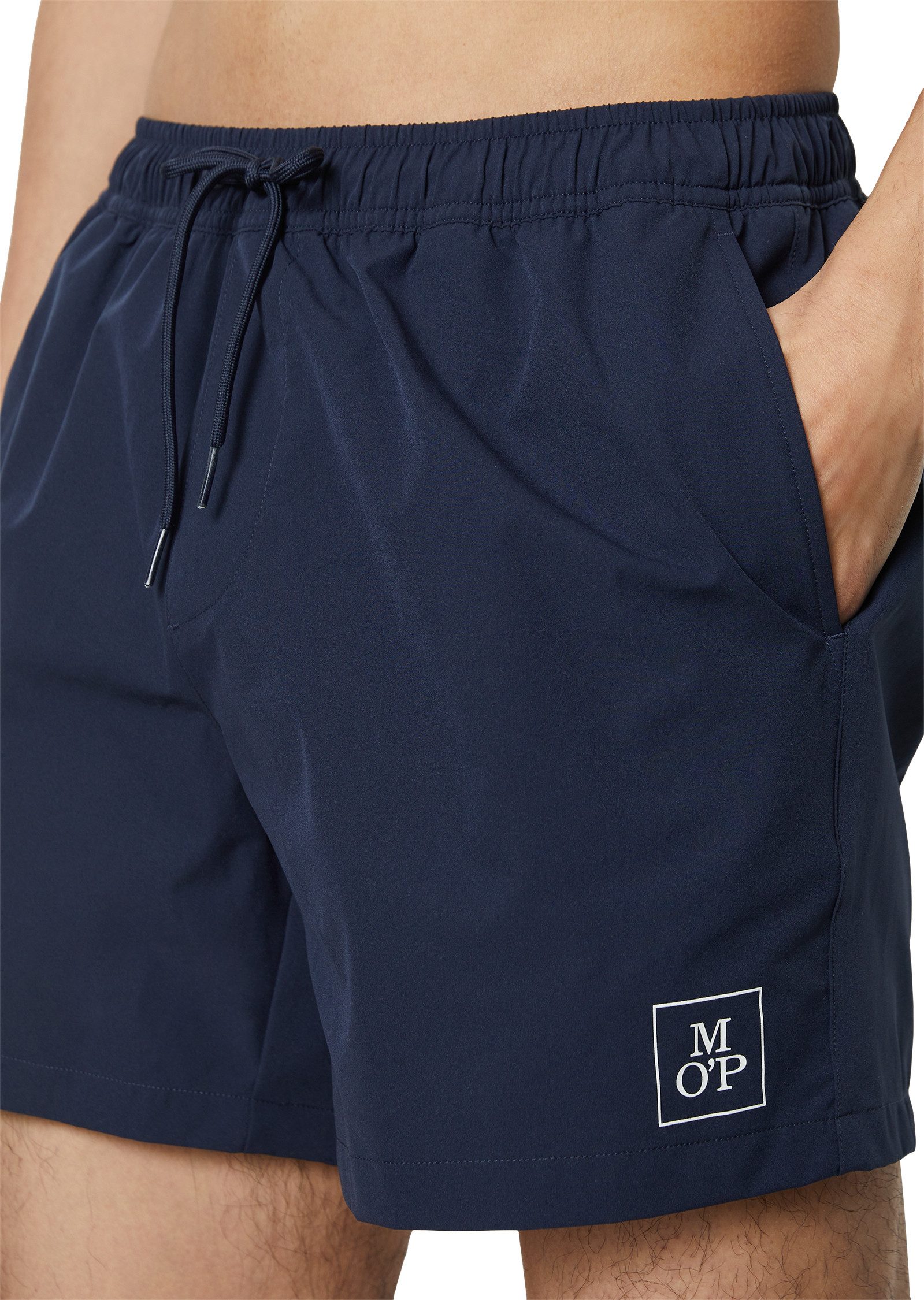 Marc O'Polo Zwemshort Essentials met stijlvolle logoprint